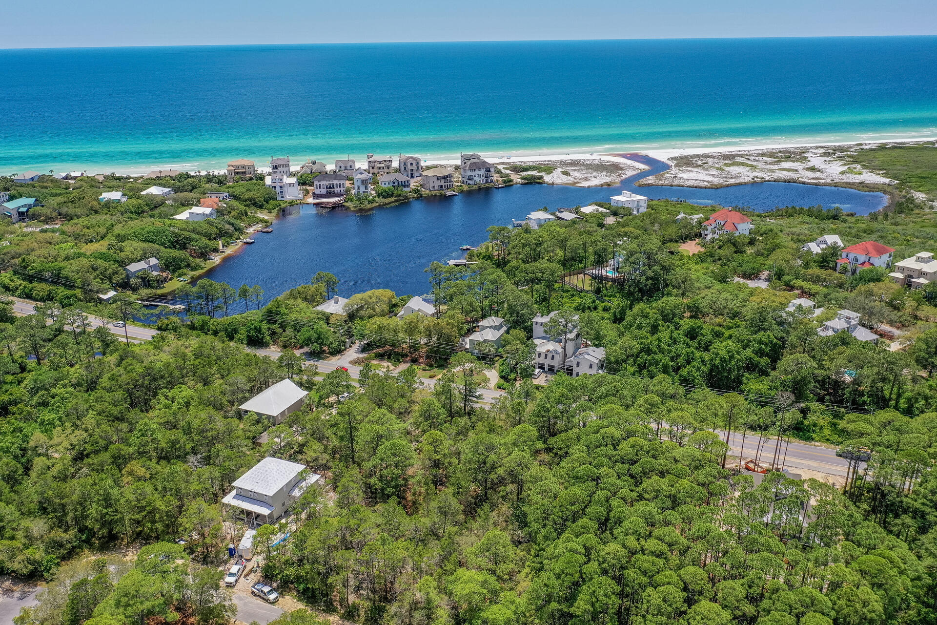 Rare Opportunity to own and build on 30A! High and dry with potential gulf views. This premium homesite is located on the quiet West end of 30A. Great location to build your dream home or vacation rental. Walking distance to the beautiful emerald coast beaches. Hop in your golf cart and experience all 30A has to offer.