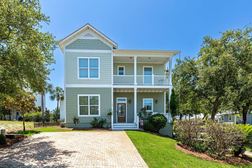Tucked away in the coveted Village at Blue Mountain Beach community, this meticulously maintained 3 bedroom home beckons with its coastal charm. Step inside to discover a haven of comfort and style, where new LVP flooring graces two levels of inviting living space. The first-floor is designed for ease of gathering with family and friends. Granite countertops, new tile backsplash, plentiful cabinet storage, and stainless-steel appliances adorn the kitchen, while a breakfast island invites gatherings and conversation. The spacious great room and kitchen have two doors leading outside to the pavered patio where the backdrop for memorable gatherings is set with garden lights, table and chairs, herb garden, and potted flowers. Upstairs the primary bedroom with double tray ceiling, has a broad private balcony for curling up with a book to enjoy salty breezes. The primary bathroom offers a jetted tub, separate shower, water closet and walk-in closet. Two guest bedrooms, a queen bedroom and one with a twin over full bunk bed, round out the second floor and share a full bathroom with a tub shower combination. The home is move-in ready, as furnishings convey, and the next owner will enjoy having a new washer/dryer, a freshly painted exterior, new exterior doors, new flooring and blinds as well as a 2-year old air conditioner.
Owners and guests of this gated community enjoy access to a wealth of amenities, including a pool, exercise room, picnic area, and recreational activities like bocce ball and shuffleboard. With two nearby beach accesses, the pristine sands of Blue Mountain Beach are just moments away, offering endless opportunities for relaxation and recreation. Convenience is key in this prime location, with popular dining destinations such as Mimmo's a block away and Cowgirl Kitchen and Redfish Taco right down the road. This beach cottage is the perfect opportunity for primary living on the coast, a vacation home or a rental investment. Don't miss your chance to make memories in this idyllic setting.