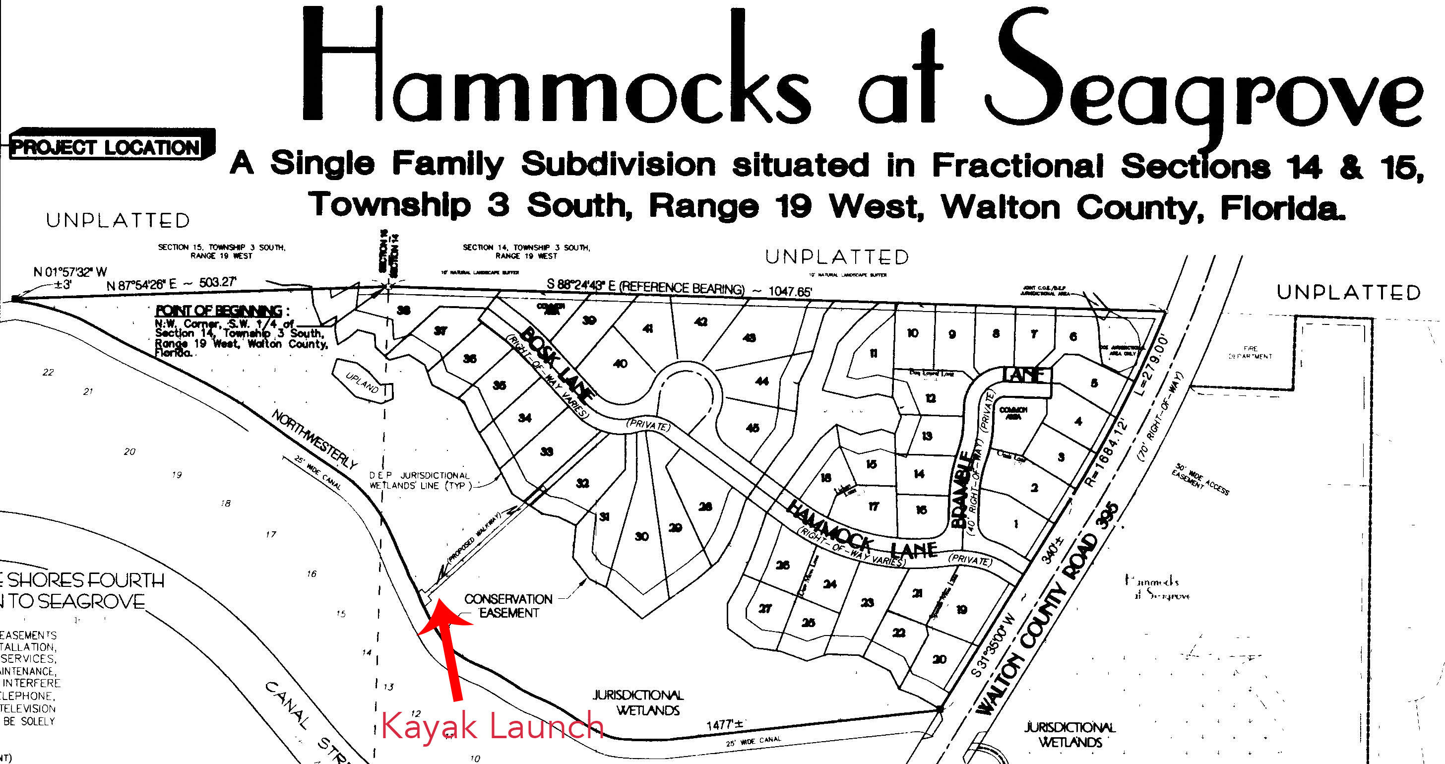 THE HAMMOCKS OF SEAGROVE - Land