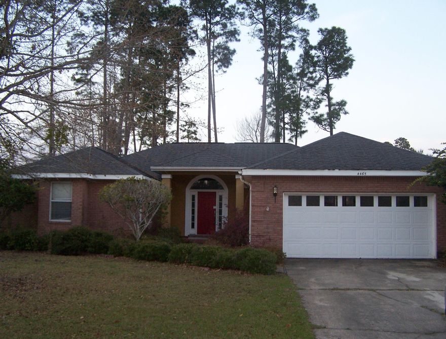 BANK OWNED PROPERTY SOLD AS IS WITHOUT REPAIR OR WARRANTY 3 Bedroom brick home with carpet and tile floors, fireplace, breakfast bar, fenced yard, screened in porch and 2 car garage.