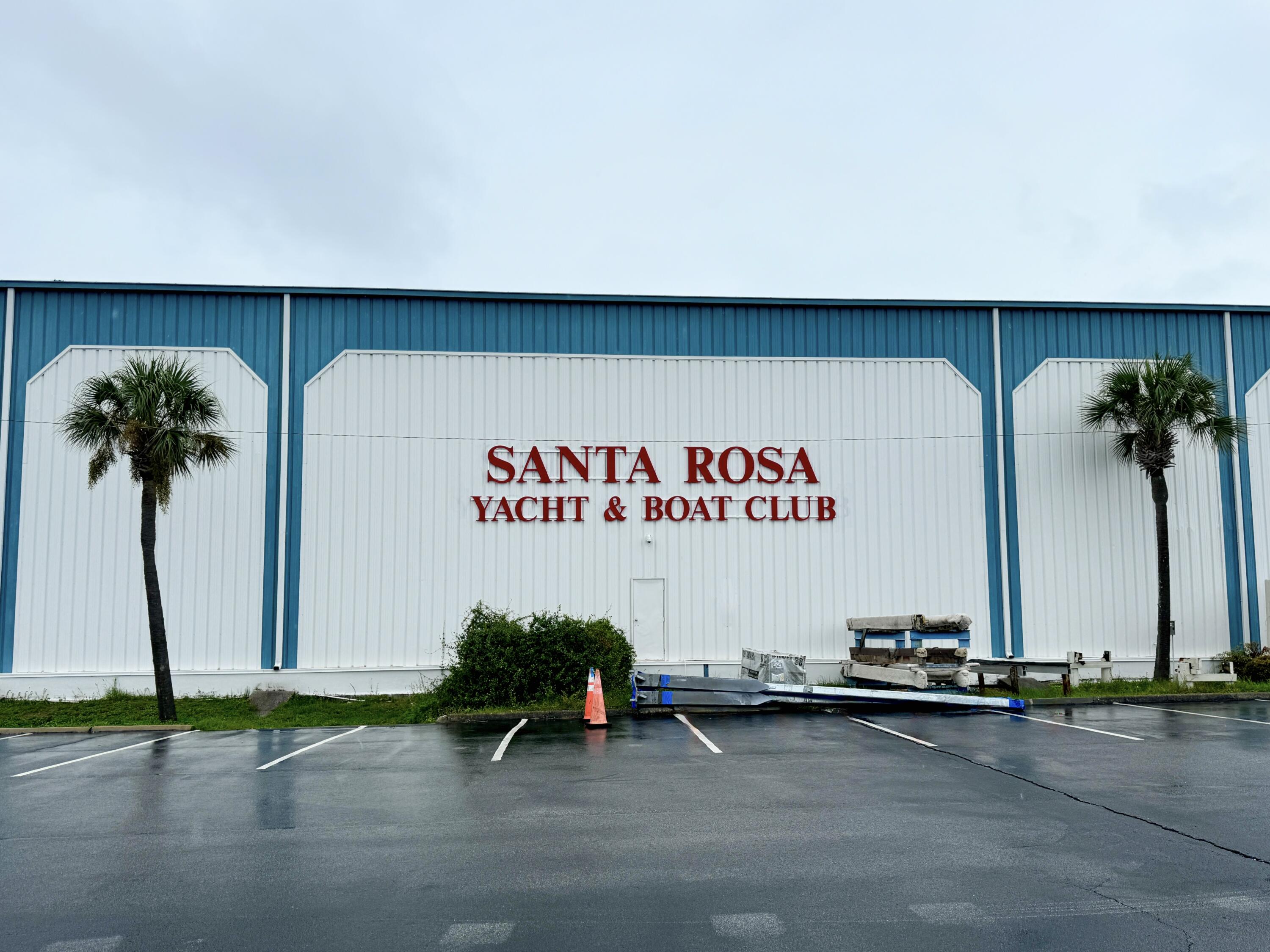 Dry Boat Slip #80 is conveniently located at Santa Rosa Yacht Club. Measures 29'L x 8'W x 5.8' with 2' to 3' to spare. Amenities include Community Kitchen, Conference room, Bathrooms with shower, Ice Machine, Store with gasoline, and Fitness center. There are also 8 wet slips that owners can keep their boats in the water for a period of time if needed. Buyer to verify all dimensions and that their boat will fit correctly.