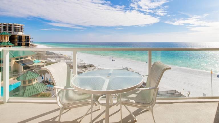 Indulge in serene Gulf views and pristine white sand beaches from the luxury of your own private balcony. Nestled on the 7th floor, this fabulous two-bedroom, one-bathroom condominium offers a breathtaking panorama of the Gulf of Mexico. With seamless beach access via the condo's boardwalk and a pool deck conveniently located just north of the dunes, relaxation is mere steps away on our renowned white sand beaches. Inside, discover a cozy yet spacious retreat boasting an open floor plan, where the living, dining, and kitchen areas merge seamlessly, all framed by floor-to-ceiling sliding glass balcony doors, inviting in abundant natural light and captivating views. Recently renovated, this condo exudes modern elegance with sleek granite countertops in the kitchen and bathrooms, complemented by stainless steel appliances and chic new furnishings. Offered fully furnished and rental ready, this property presents an exceptional opportunity for investors, vacationers, or those seeking a permanent coastal retreat. Beachside Two building is just finishing up an exterior and common area renovation and is in great shape!
Property has consistently grossed over $50,000 rental income per year with owner personal usage. Sandestin Golf and Beach Resort features abundant amenities including 5-Star golf courses, tennis, biking and hiking trials, a 113 slip marina, and the exciting Baytowne Wharf for restaurants and shopping. The ever-growing Grand Boulevard Town Center featuring Emeril's and other great restaurants, as well as retail shopping, Starbucks, a movie theater, and Publix Grocery is a short golf-cart ride away.