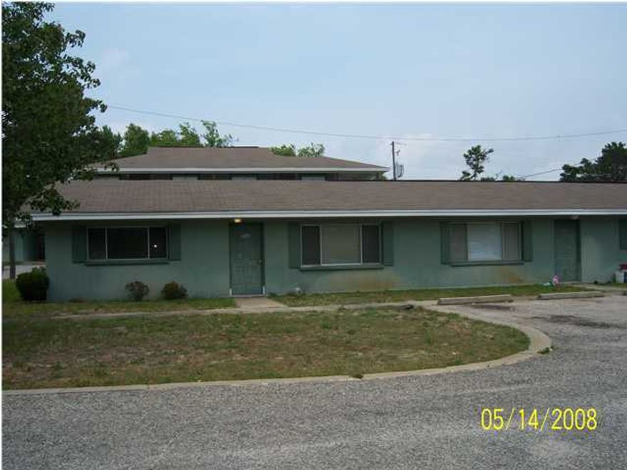 2 bedroom unit west of Hurlburt off of Hwy 98. No pets, no smoking. $25 trash fee included in the rent amount.