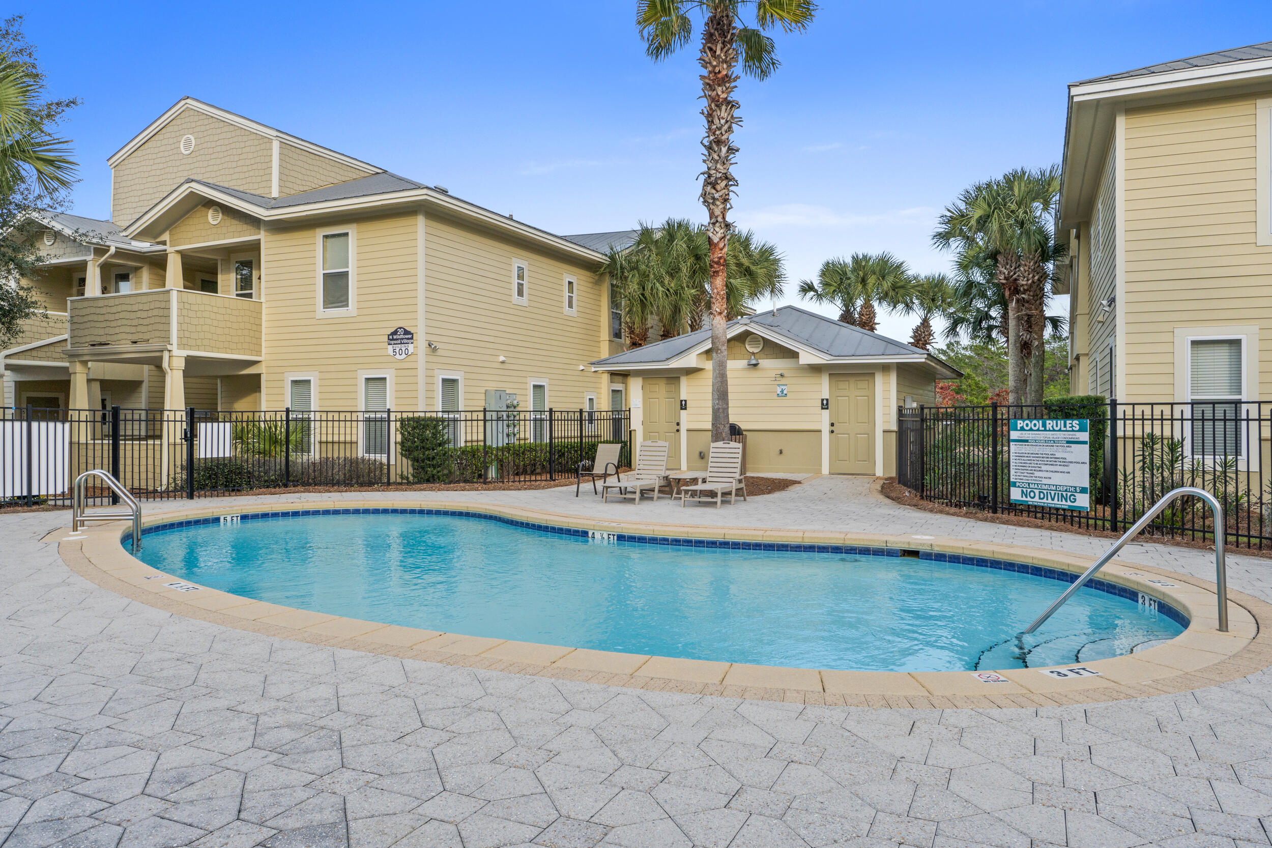 Two Bedroom, Two bath condo right off of 30A! Incredible location just a few steps from the community pool! 5 beach accesses within 1 mile. The balcony faces the Point Washington State Forest. This unit is conveniently located next to the community pool, just a few steps away. There is a bike path to 30A and within a mile of Topsail Hill Preserve State Park. This unit allows short term rentals, and allows pets under 40 lbs for long term residents. This condo is non-furnished, a perfect blank slate for your second home, vacation rental or long term investment. Golf carts allowed.