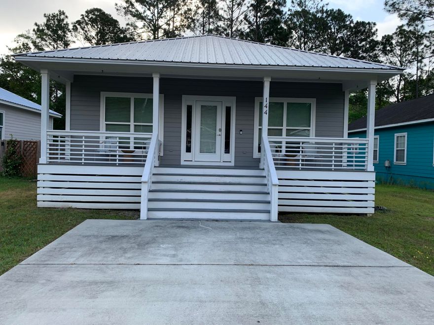 This is an adorable 3-bedroom 2 bath home has a great Cottage feel with a large front porch area for relaxing and visiting. This home boosts an open concept space when you enter the home. The modern kitchen is open and airy and features granite countertops, a large pantry, beautiful kitchen backslash and an island for cooking while enjoying the family or guests nearby in the big open living and dining space. The master bedroom has a large bathroom and a large walk in closet. The 2nd and 3rd bedrooms also have large closets, ceiling fans & blinds. All flooring is the LVP!Fully fenced back yard with side and back porches for an added touch of outdoor enjoyment. Home sits above the ground and has a crawl space.