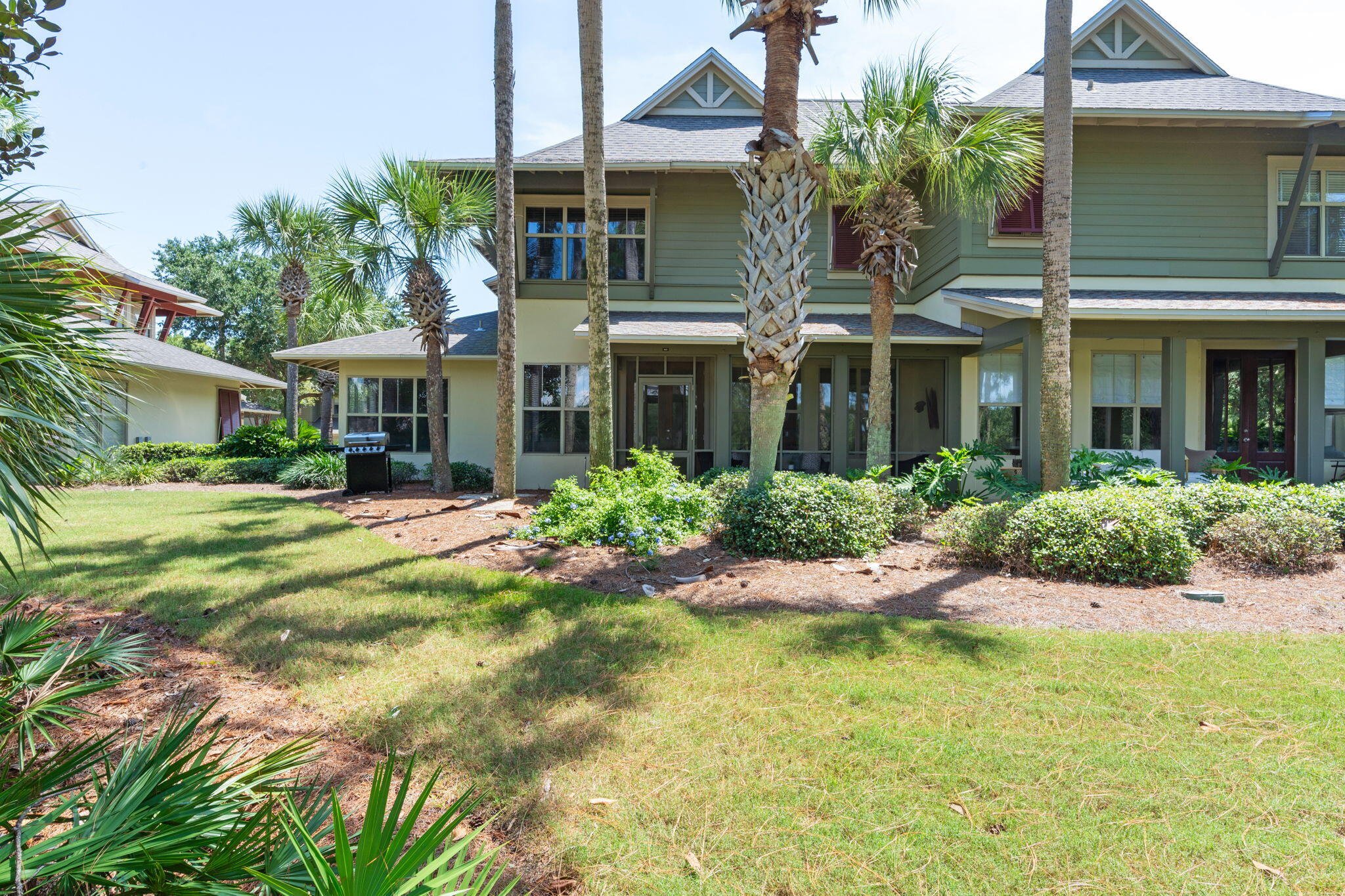 Welcome to Magnolia Bay, a beautifully appointed TH w/ 4 seater golf cart included inside Sandestin Golf & Beach Resort. This home is full of thoughtfully designed living space & a floor plan that includes dual master suites, one on each level, providing comfort & privacy for both owners & guests.From the moment you step inside, you'll notice the elegant finishes that set this home apart, including 10-foot ceilings, eight-foot mahogany doors, travertine flooring, & a bright, open living & dining area. The kitchen is a chef's delight with granite countertops, high-end appliances, and plenty of storage, making entertaining effortless. A screened-in porch extends the living space outdoors, where serene lake & golf course views create the perfect backdrop for relaxing evenings or watching Sandestin's weekly fireworks.
The attached two-car garage offers ample parking, additional storage, and room for a golf cart, while two newer HVAC systems (installed in 2019) provide peace of mind. This home is just a short walk or golf cart ride from Baytowne Marina, the Village of Baytowne Wharf, and the resort's tennis club, as well as four championship golf courses, world-class dining, and sugar-white beaches.
Magnolia Bay homeowners enjoy access to the best of Sandestin's resort lifestyle, including beach access, pools, fitness facilities, fishing, and more. With its combination of luxury finishes, prime location, and strong rental potential, 8615 Magnolia Bay Lane is an ideal choice for a primary residence, vacation getaway, or investment property.