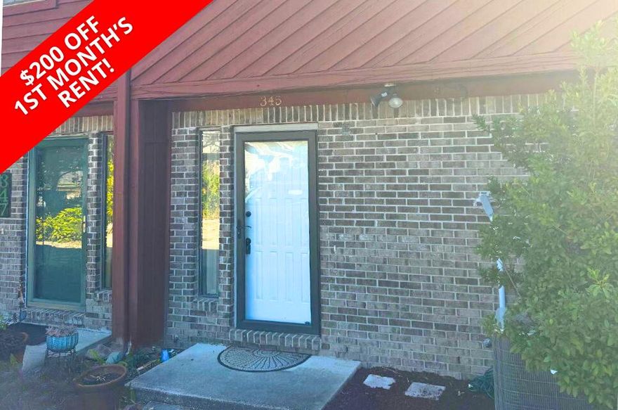 Owner offering $200.00 Off First Months Rent! This cozy 2-bedroom retreat offers the perfect blend of comfort and style, with a spacious layout spanning 1184 square feet. The full bath and half bath are thoughtfully designed to accommodate both your practical needs and moments of tranquility. With an approved pet application, owner will allow a pet (up to 50 lbs) with a $350 non-refundable pet fee and $10 per month. All Coastal Realty Services residents are enrolled in the Resident Benefits Package (RBP) which includes renters insurance, HVAC air filter delivery (for applicable properties) and our best-in-class resident rewards program, and much more! More details upon application.