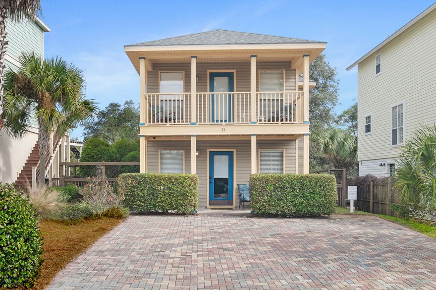 Turnkey Luxury in Blue Mountain Beach - Fully Remodeled 2024! Own a piece of 30A in this stunning 2BR/2.5BA home, ''Sea La Vie.'' Located on a quiet street in the heart of Blue Mountain Beach, this residence was completely reimagined in 2024 with new flooring, cabinetry, paint, and high-end appliances. Ideally situated .6 miles from white sand beaches and snorkeling reefs, it offers the perfect balance of a serene primary residence or a lucrative investment property sleeping 8.Property Highlights:Prime Location: 3 blocks to the 30A bike path; walk to local boutiques and cafes.Modern Upgrades: Fully equipped kitchen, designer furniture, and private porch.Outdoor Living: Private outdoor shower and fenced back yard. Convenience: Minutes from coastal dune lakes and beach accesses.
