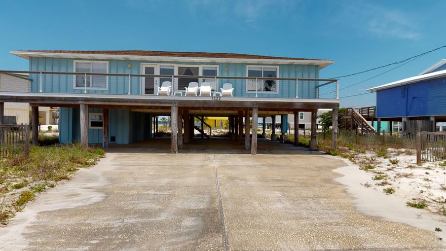 Grab your swimsuits, family and let's all head to the BEACH! This four bedroom two bath home comes FULLY furnished with plenty of accessories for playing. Tile floors in living room, kitchen, halls and bath with carpet in the bedrooms. The large galley kitchen has plenty of cabinets, opens to living area and has an enormous breakfast bar. One bedroom has a sliding glass door that leads to rear deck with views of the Santa Rosa Sound, a picnic table and two storage units. One unit for washer, dryer and hot water heater, the other holds misc. paint, fabric shield, and propane grill. The front deck runs the length of the home is great for people watching and faces the emerald green waters of the Gulf of Mexico.