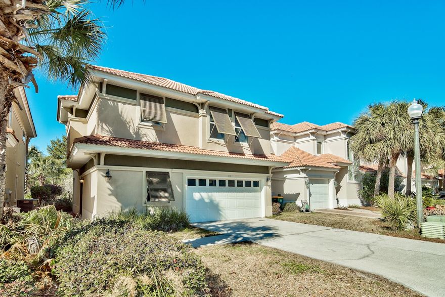 We all remember the childhood Hollywood star that was the talk of the town like 10 years ago, but now just needs a little love. This is the home version of that same story. Here's your chance to turn this former star into the talk of the town once again.Situated on the 5th fairway of the top-ranked Regatta Bay Golf Course in popular east Destin is this Mediterranean-style home - whose on-screen credits include HGTV's House Hunters and The KMG Show - constructed by a Parade of Homes-winning builder. The lowest priced home currently available for purchase in gated Calusa Bay on the golf course - and with a convenient two-car garage - it is far and away the least expensive golf course home on the market today in Destin.