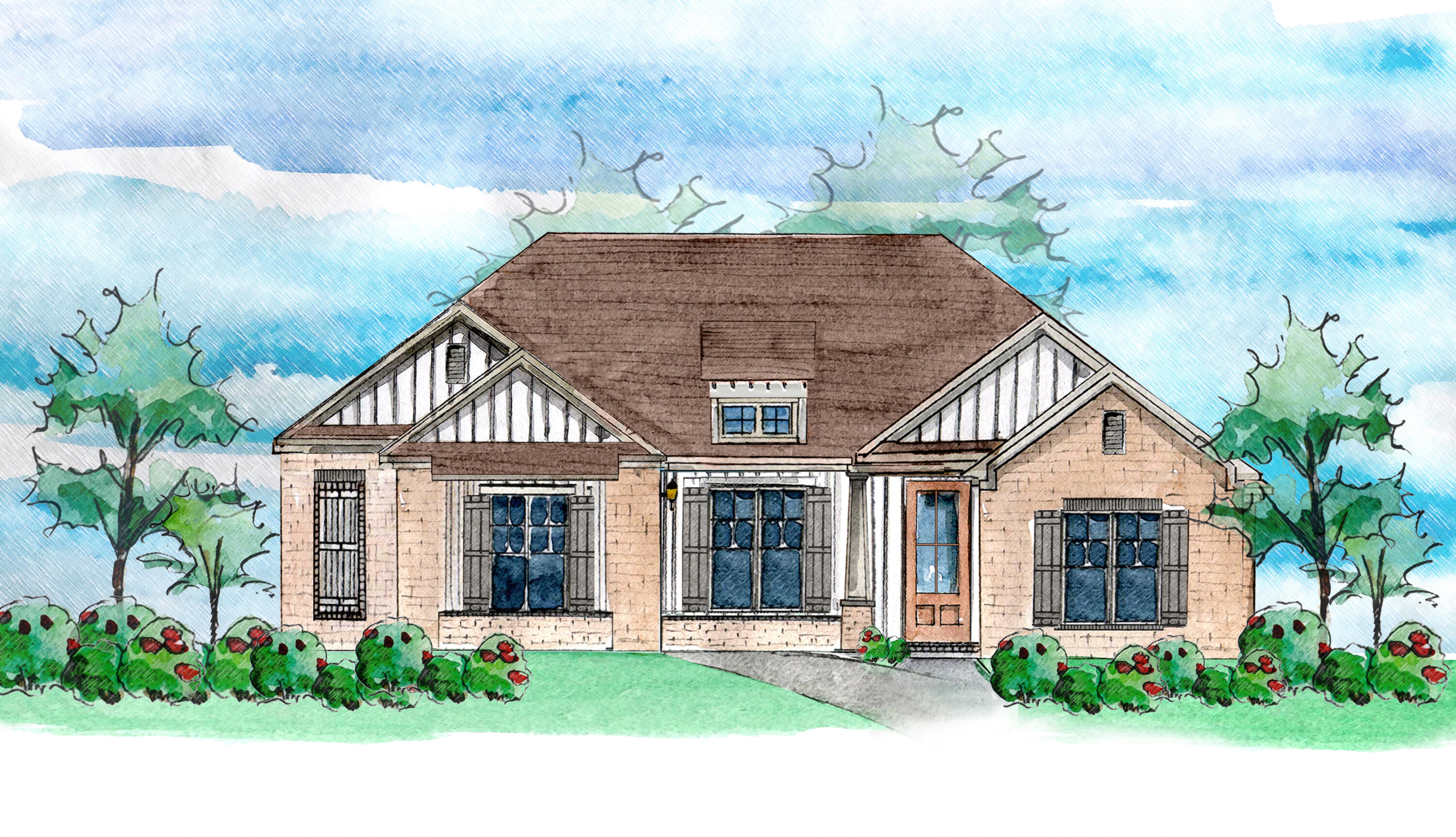 This is our Signature Series Morgan C Plan. Lots of beautiful features are standard in this plan including wood shelves, tile showers in all bathrooms, gas cooktop and wall ovens in the kitchen. Additions are the 3 car garage, fireplace, wood look tile flooring in the main areas and master bedroom, laundry room sink, gas stub on porch and dedicated outlet in the garage. All on oversized lot! This will not disappoint.