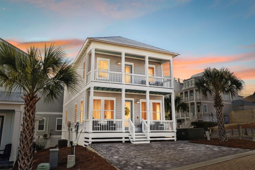 Discover coastal living at 8 Magical Place in the exclusive Serenity at Dune Allen neighborhood, Santa Rosa Beach, FL. This 1,906 sq. ft. home offers four spacious bedrooms, three elegant bathrooms, and an open-concept design with warm wood flooring. The chef's kitchen shines with a gas stove, stainless steel appliances, and quartz countertops.The master suite is a private retreat with a luxurious en-suite, while additional bedrooms provide versatility for family and friends. Enjoy nearby Dune Allen Beach access and local favorites, like Stinky's Fish Camp.  The community offers amenities inclusive of a pool & outdoor space perfect for soaking up the Florida sun or hosting gatherings. Live the coastal dream at 8 Magical Place!