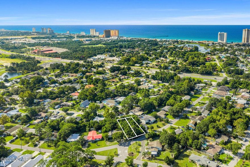 Fantastic location! Just a little over a mile to the world's most beautiful beaches! Buy the whole parcel or owners will sell separately. This listing is for one of the 40x120 lots, your choice! Not in a flood zone! Located just a 3-minute walk to Frank Brown Park, through the new trail ''Escanaba Way''. Frank Brown boasts a brand-new playground, soccer and baseball fields, basketball courts, dog park, 2 swimming pools at the aquatic center, skate park, pickleball (coming soon) bike trails, lakes for fishing and much more! Take advantage of all the amenities without any HOA fees! No septic tank required. This lovely neighborhood is a ''goldmine'' for all utilities, per the city. You are also only a 2-minute (without traffic) drive or quick golf cart ride to Pier Park, and the Emerald Beaches. Close to 79 and the new hospital. This is a great location to build your new home! Call for details.
