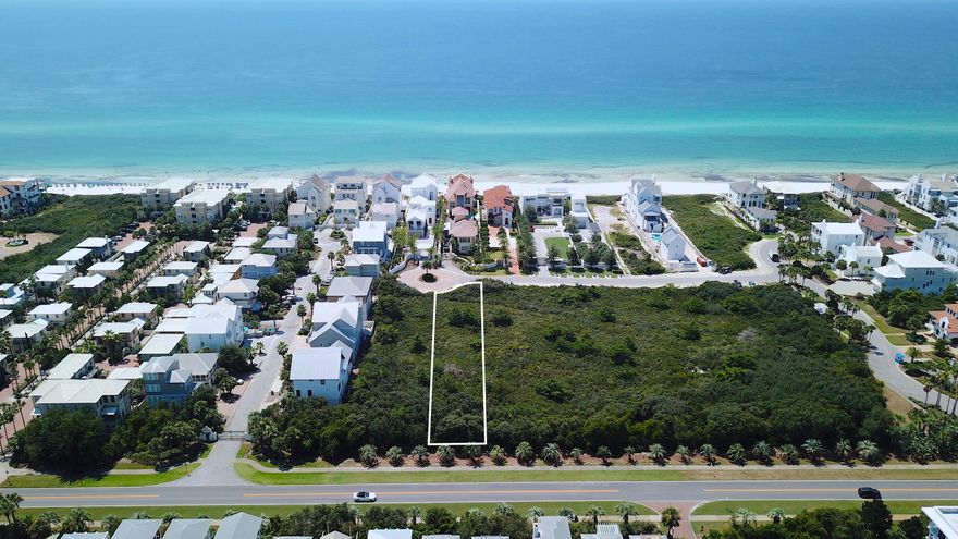 This 60-foot wide 2nd-row lot in the gated, Gulf-front community of Paradise by the Sea offers a homesite just under half an acre south of Scenic Highway 30A. Its extraordinary depth enables unique possibilities for design and layout. Alys Beach is just west of this location, while more shopping, dining, and seasonal entertainment at Town Center in Rosemary Beach is just a short walk or bike ride away. Paradise by the Sea is comprised of only 51 lots with over 1,700 feet of beach frontage. There is no build-out time requirement, so lot owners may build at their leisure. Come enjoy privacy and serenity behind the gates of this prestigious neighborhood on the eastern end of Scenic Highway 30A.