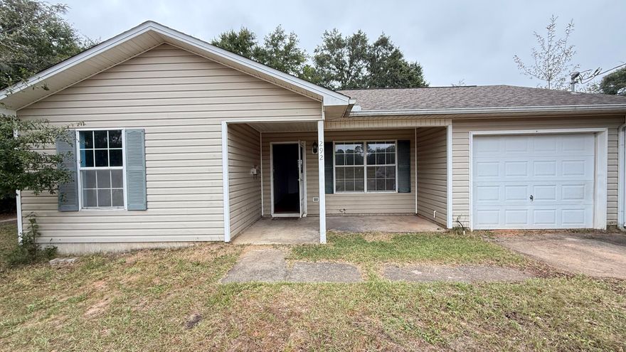 Investor Special - This 3 bedroom/2 bath home offers a prime opportunity for renovation and customization. Located in a quiet Crestview neighborhood, the home features a functional layout, one-car garage, & an existing screened-in porch structure. The interior & exterior may require a full refresh, & the home is priced accordingly to reflect the scope of work needed. Whether you're looking to flip, rent, or create a personalized residence, this property provides a blank canvas w/strong potential for equity growth. Cash buyers & renovation loan candidates welcome. Located near schools, shopping, & commuter routes, this home is being sold as-is. A great opportunity for those ready to roll up their sleeves & invest in Crestview's growth. Buyer to verify all information deemed necessary.