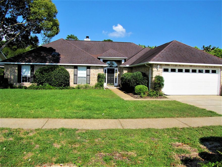 Spacious home in established neighborhood of Emerald Breeze, south of 98 with a private inground pool! Updated with driftwood look tile through the living areas, kitchen, dining, entry, and hall. Bright and open with lots of natural light. Big Laundry Room off the kitchen. Bigger than recent sales! Extra 1/2 bath too! New 6 foot wood privacy fence around the backyard. Enclosed sun porch off the living room with view of the pool! Big master suite also with views of the pool! Separate tub. Walk in shower. Centrally located in Destin to all activities including the beach! Walk out the back of the neighborhood to the beach! All dimensions are approximate. Call now for your private showing! No HOA fees! As Is with right to inspect.