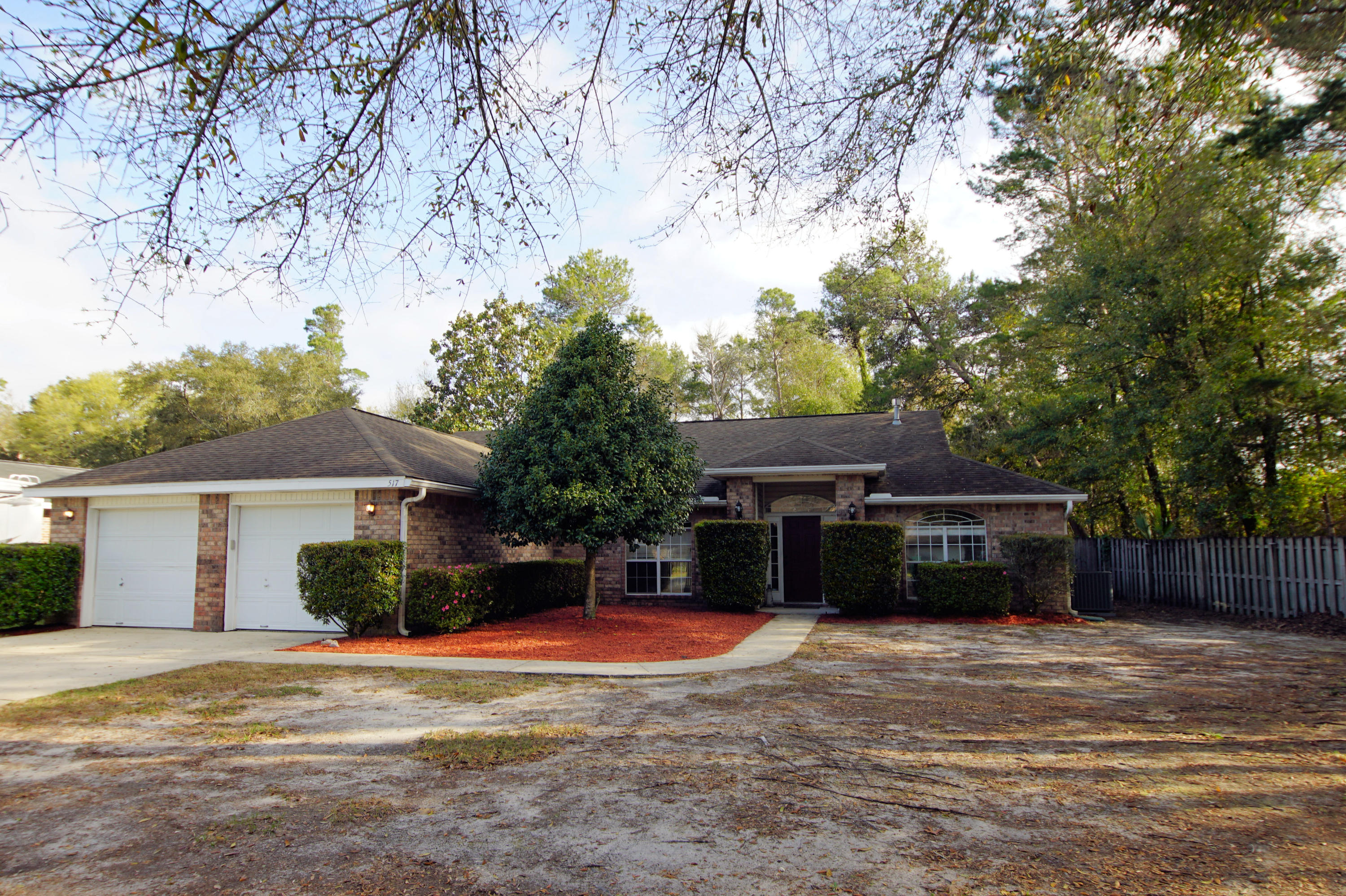Bluewater Bay Location! All brick three bedroom two bath home with split floor plan. Large great room boasts vaulted ceiling, gas fireplace and plant ledge accents. Large master suite is apart from other bedrooms for added privacy. Master bath includes garden tub, separate shower and dual vanities. The two additional rooms are a nice size with great closet space. Large fenced yard. Home needs some TLC, mostly cosmetic. AC unit replaced in 2014. Call for your tour today.