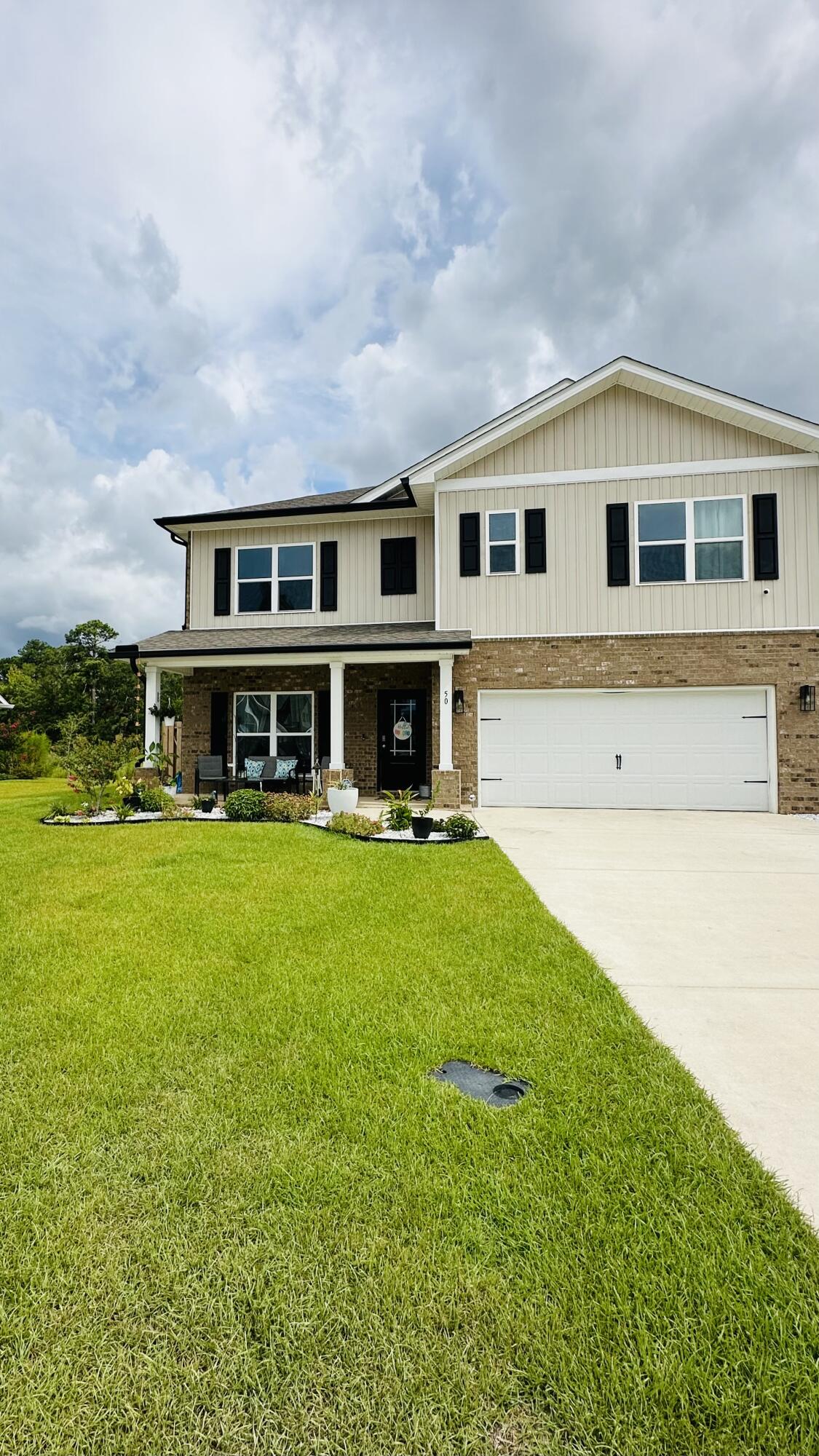 Welcome to your dream home in beautiful Freeport, FL! This stunning 2023 modern luxury built home offers 5 spacious bedrooms, 3 luxurious bathrooms, and a sparkling pool. Perfectly blending modern elegance with a practical, functional design. This home is ideal for comfortable family living and entertaining. Step outside to your private backyard oasis featuring a sparkling pool, perfect for cooling off on hot Florida days. The open-concept living and dining areas offer ample space for gatherings and relaxation, with stylish finishes that enhance the home's elegance. Enjoy this modern design with clean lines, high ceilings, and EVP flooring. The chef's kitchen features stainless steel appliances, quartz countertops, a large center island with farm house sink, pantry, and brushed nickel hardware. It's perfect for both daily meals and entertaining guests.
The private master suite provides an en-suite bathroom featuring dual vanities, a soaking tub, and a glass-enclosed shower and walk-in closet. Four additional bedrooms offer plenty of space for family, guests, or a flex room, accommodating various lifestyle needs. This home is built with the latest energy-efficient technologies, including industry-leading suite of smart home products that keep you connected with the people and place you value most.
Don't miss this opportunity to own a beautifully crafted home that seamlessly blends style, comfort, and functionality. Schedule your private tour today!