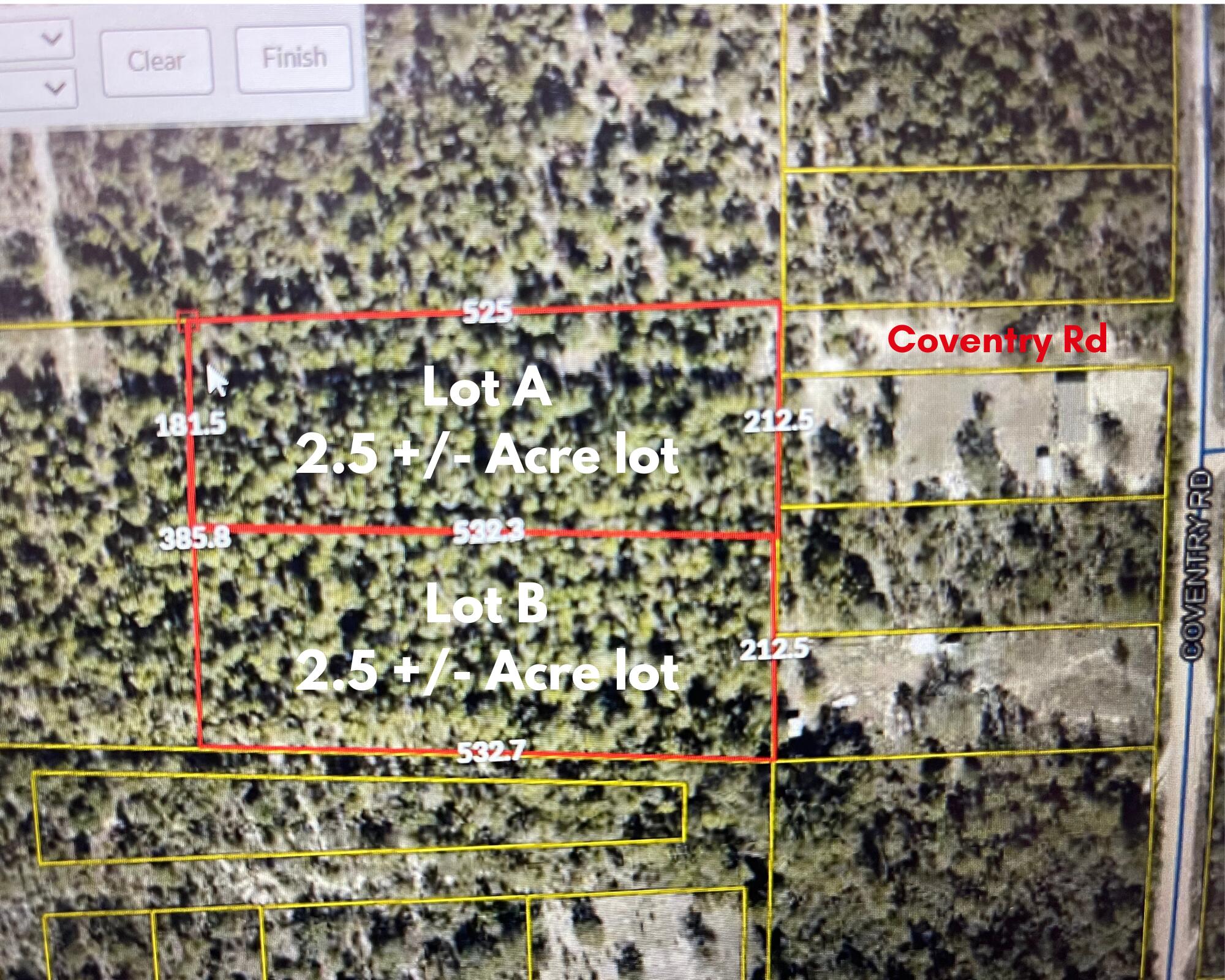 Fantastic opportunity to build your dream home on this beautiful +/-2.5-acre parcel in a peaceful rural setting. This level and affordable homesite offers a mix of planted pines and abundant wildlife--perfect for nature lovers, hobby farmers, or those looking to start a homestead. Enjoy privacy and direct access from Coventry Road. Bring your animals and your vision! Schedule your showing today!