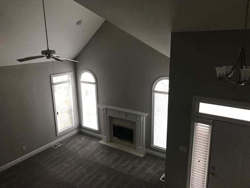 The kitchen has lots of cabinet space, new granite counter tops and a big pantry. This home has the master suite on the first floor and two nice size bedrooms on the second floor. The upstairs has a loft area that can be a great space for the kids. A+ school district.