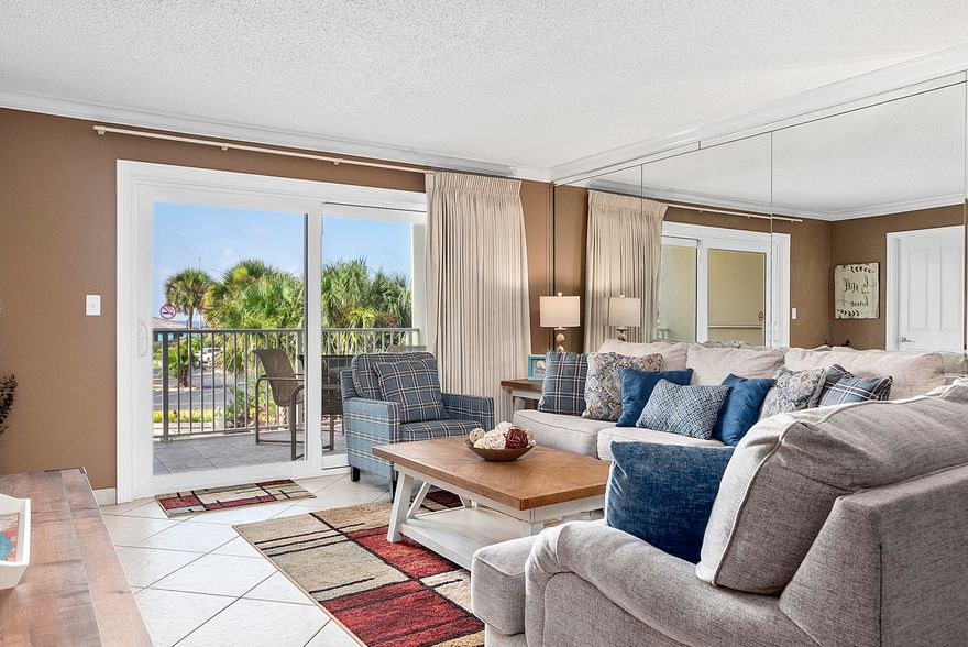 STOP LOOKING! YOU WON'T FIND A BETTER BEACH FRONT DEAL IN DESTIIN!!!This is a stunning updated 2-bedroom 2-bath Gulf front unit! Turnkey ready for the rental season.  New kitchen, granite counter tops, stainless steel appliances, new paint, and beautiful furnishings throughout the unit. GREAT investment opportunity with a strong rental history. This condo is offered fully furnished and it could serve as an excellent 2nd home or rental property.