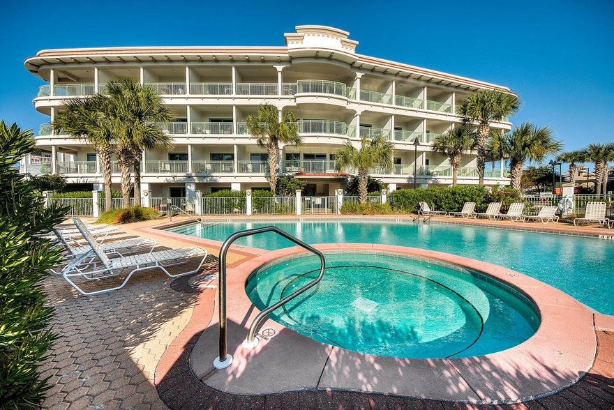 Steps to Alys Beach & Rosemary! Beautiful studio unit with tile flooring, granite counter tops, elegant furnishings and nice balcony overlooking the pool. Gulf access is close by and the pool is just steps away. Great rental history!