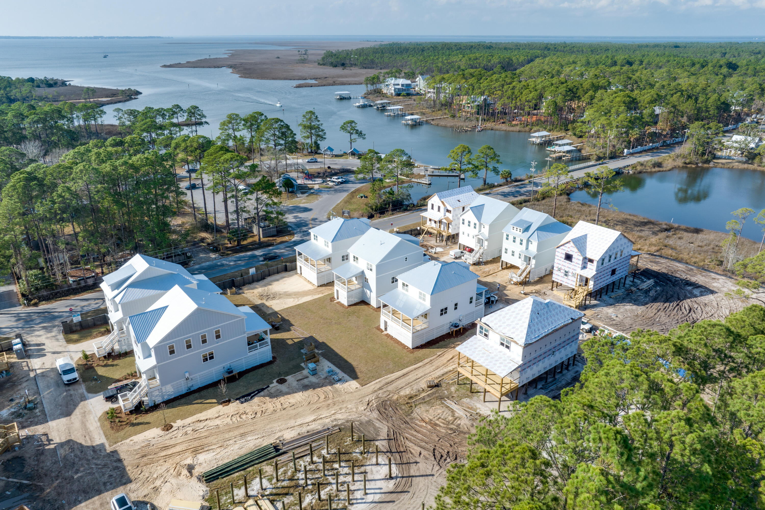 Photos are representative. Location, Location, Location. New construction- Lot 17. Beautiful new home across the street from Cessna Landing County Park. Park features boat launch so bring your kayaks, Paddle Board. Beach access is one left turn straight into Ed Walline Regional Beach access (approximately 3.6 miles). This beautiful home features 3 beds/2.5 baths, open concept, bright kitchen, quartz counter tops and LVP throughout the home. The home's inviting, open concept exemplifies today's living style. Large, covered deck - perfect for entertaining. The home has 3 bedrooms upstairs with laundry area. Primary Bedroom has ample space and a spacious walk-in closet. Currently under construction.