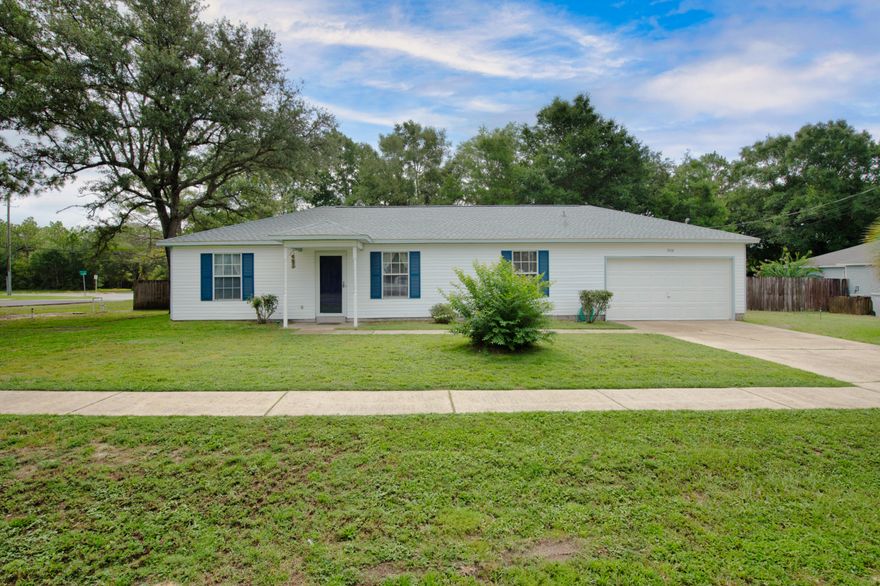 Tucked away on a spacious corner lot with mature trees in the Holley area, this charming home offers the perfect retreat from the hustle and bustle--yet keeps you just minutes from everything Navarre has to offer.From the moment you arrive, you're welcomed by nature from the beautiful flowers to mature trees, and the sounds of birds chirping away! Step inside to a bright and airy split floorplan, filled with natural light and don't worry there's no carpet at all in the home. The roomy dining area flows easily from the kitchen, making it a great spot for gatherings. The kitchen itself features brand-new appliances so you can move right in and start cooking. The bedrooms are generously sized and the split floorplan offers privacy.An oversized two-car garage provides space for vehicles storage, or even a workshop. And with a new roof in 2023, you'll have peace of mind when it comes to insurance.
Love the outdoors? This property sits on 1/3 of an acre!! You'll enjoy your morning coffee or evening wine from the screened-in back patio overlooking the yard. Just 50 yards north, the Eglin Reservation offers outdoor recreation opportunities (permit required), and you're only minutes from Navarre's favorite restaurants (like Ye Old Brothers and St. Michael's), shopping, and a short 15-minute drive to the white sands of Navarre Beach.
The neighborhood has sidewalks for easy strolls, and the property is already landscaped with fruit trees, grapevines, and a deep well pump connected to the sprinkler systemperfect for low-maintenance greenery.
At under $300,000, this is a rare find: a move-in ready, peaceful escape that's still connected to all the fun, food, and sun of Navarre living.