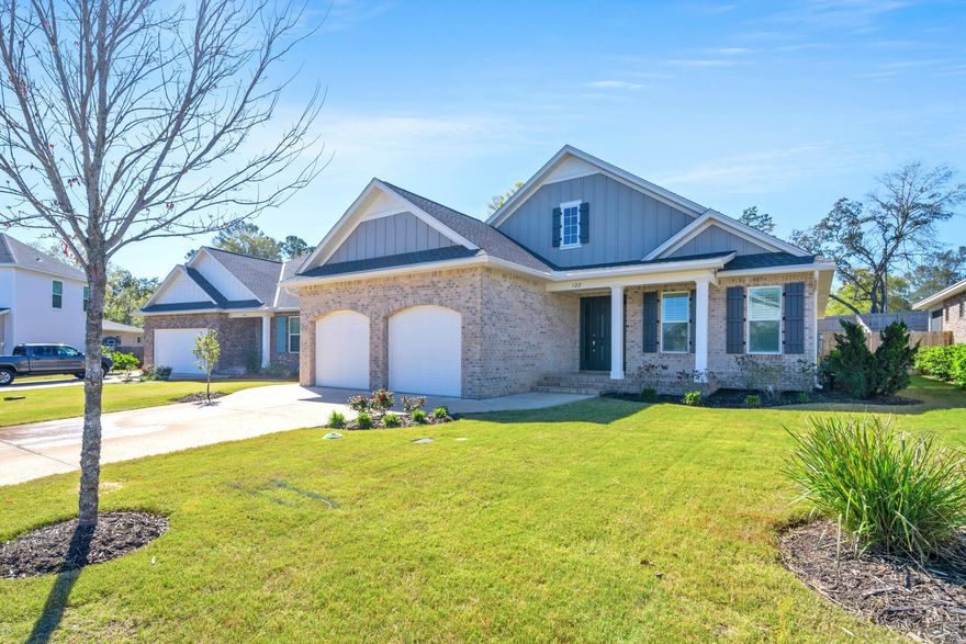 Nestled in a serene and inviting neighborhood, this stunning 4-bedroom, 3-bathroom home offers the perfect blend of comfort, style, and convenience. As you step through the front door, you're greeted by an expansive, light-filled living area that seamlessly connects to the dining space, creating an ideal environment for both relaxing and entertaining. The heart of this home is undoubtedly the chef's kitchen, equipped with modern stainless steel appliances, ample counter space, and custom cabinetry, making it a culinary enthusiast's dream.Outside, the beautifully landscaped backyard features a large patio area, perfect for al fresco dining or simply enjoying the peaceful surroundings.