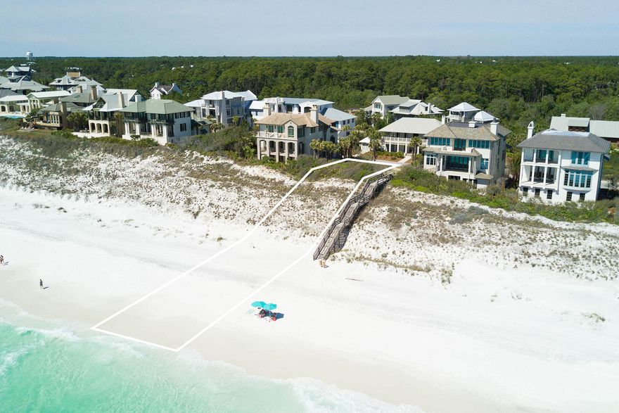 Wake up to scenic ocean views and enjoy days full of sun and surf on this exceptionally located gulf-front homesite. Planted among the sugar white sands of the Emerald Coast, is this first row home site with 65 feet of beach frontage. This property is directly adjacent to one of four beach accesses and has existing home plans available upon request.Located in the secluded community of The Retreat, you will have exclusive access to many convenient amenities such as an infinity edge pool overlooking the Gulf Coast, stunning high-quality architecture, walking distance to beautiful coastal dune lakes and over 90 acres of pristine land preservation.