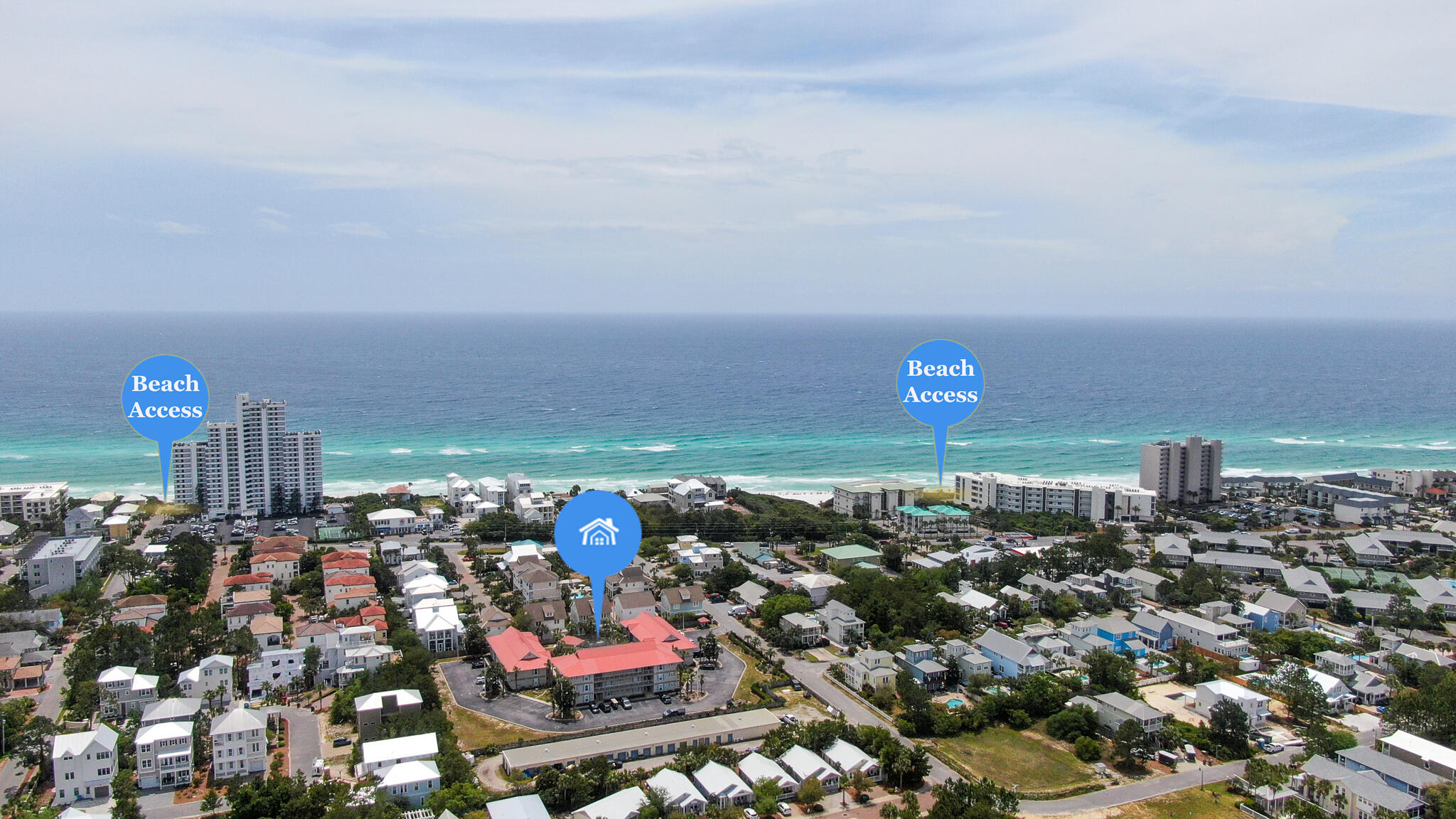Unfurnished two bedroom, three full baths.  Extra family room which could be a third bedroom.  Updated kitchen and baths.  Washer and Dryer stay and all kitchen appliances.,  Close to restaurants and enjoy Seaside and all places in Seagrove.  Complex on North side of 30A.  Smaller complex with only 25 units overlooking the pool.  First floor unit. All one level.