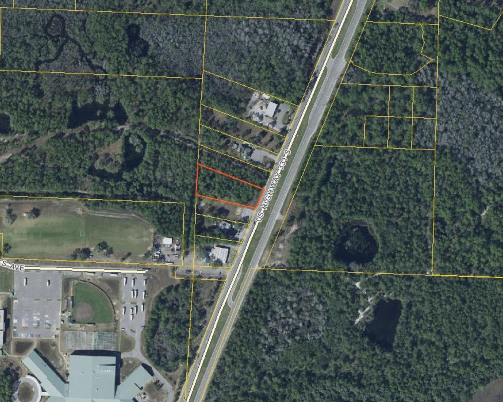 Great location!! Commercial parcel on Highway 331 South. Land use is Village Mixed Use (VMU). Parcel is 1.1 acres. Dimensions are approximate. Survey attached to file. Seller is a Lic. Real Estate Broker in the State of FL.