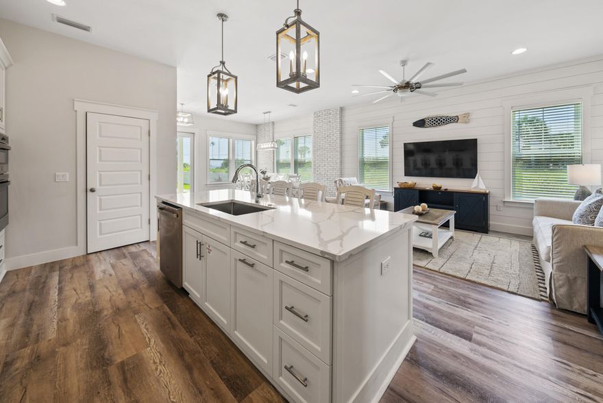 This amazing new construction home offers everything you've been hoping for. Just minutes to 30A and near all things Panama City Beach. Beautiful gulf views await and a gorgeous heated saltwater pool made just for you, including an exquisite entertaining space with a TV, grill, corn hole board, basketball pool goal, and connect four for plenty of fun. This home boasts 5 spacious well designed bedrooms, 4.5 baths, custom chefs' kitchen and custom quality finishings. This is a perfect home for an investment buyer, as well as those looking for a 2nd home or primary residence. Buyer to verify measurements.