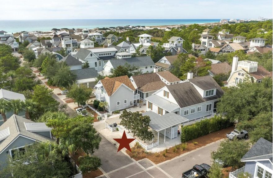 Behind the gates of WaterSound Beach, 8 S Watch Tower Lane sits on a premier corner lot steps from a private Gulf boardwalk. This 4BR/5BA, 2,626 sq ft beach house features a chef's kitchen with BlueStar & Sub-Zero appliances, KraftMaid cabinetry, and quartz countertops. The spa primary suite offers a soaking tub, walk-in shower, and boutique dressing closet. Three ensuite guest suites complete the layout. Enjoy 320 sq ft of wrap-around porch living behind white picket fences. WaterSound Beach amenities include private Gulf beach, golf cart beach access, resort pool, fitness center, and three championship golf courses by Tom Fazio, Greg Norman & Davis Love III. Alys Beach and Rosemary Beach minutes away FAQ: 8 S Watch Tower Lane, WaterSound Beach -- Watersound Beach, FL 32461

Where exactly is 8 S Watch Tower Lane located?
The property is located at 8 S Watch Tower Lane, Inlet Beach, Florida 32461, within the gated WaterSound Beach community on Scenic Highway 30A in Walton County. WaterSound Beach sits between Deer Lake State Park to the west and Camp Creek Lake to the east, approximately 21 miles from Northwest Florida Beaches International Airport (ECP). Alys Beach, Rosemary Beach, and Seacrest Beach are all within easy biking or golf cart distance.

How close is 8 S Watch Tower Lane to the beach?
The home is steps from a private boardwalk that leads directly to the Gulf of Mexico. WaterSound Beach features golf cart beach access -- one of the only communities on 30A where residents can drive a golf cart directly to the sand. The community maintains over one mile of private, uncrowded beachfront exclusively for residents and their guests.

How many bedrooms and bathrooms does 8 S Watch Tower Lane have?
The home has four bedrooms and five full bathrooms. The primary suite on the main level features a spa-inspired bath with a walk-in shower, separate soaking tub, dual vanity, and a boutique-style dressing closet. The three upstairs guest suites each have their own private ensuite bath and walk-in closet, making this an ideal layout for families, multi-generational groups, or vacation rental guests.

What are the kitchen features at 8 S Watch Tower Lane?
The chef's kitchen is outfitted with professional-grade BlueStar and Sub-Zero appliances, custom KraftMaid cabinetry, and quartz countertops. The kitchen is open to the main living and dining area, creating a seamless flow for entertaining. The home also features 320 square feet of outdoor living space on wrap-around coastal porches with classic white picket fencing.

Is 8 S Watch Tower Lane in WaterSound Beach a good vacation rental investment?
Yes. WaterSound Beach is one of the most sought-after short-term rental communities on 30A, and properties in this community have historically generated strong vacation rental income. The home's four ensuite bedrooms, proximity to the beach boardwalk, and access to WaterSound Beach Club amenities make it highly attractive to vacation rental guests. Some comparable WaterSound Beach properties have projected annual rental returns in excess of $150,000-$300,000 depending on usage and management. 

What amenities are included in WaterSound Beach for residents of 8 S Watch Tower Lane?
Residents of 8 S Watch Tower Lane enjoy full access to WaterSound Beach community amenities, which include:

Over one mile of private Gulf beachfront
Golf cart beach access via boardwalk
Multiple community pools
Puttering Park (18-hole putting course)
Fitness center
Bike and kayak rentals
Scenic walking trails, boardwalks, and pedestrian bridges
Deer Lake State Park access to the west
Camp Creek Lake for kayaking and paddleboarding to the east
The DuneSider Grill (seasonal poolside dining)
24-hour gated security

Optional membership to the WaterSound Beach Club adds access to a 7,000-square-foot resort-style pool, zero-entry children's pool, private beach club, full-service restaurant, Sunset Bar, and tennis courts.

What golf courses are near 8 S Watch Tower Lane in WaterSound Beach?
Three championship golf courses are within minutes of 8 S Watch Tower Lane. Camp Creek Golf Course, designed by Tom Fazio, is regarded as one of the finest courses in Florida. Shark's Tooth Golf Club, designed by Greg Norman, offers a challenging links-style experience. Origins Golf Club at WaterSound Origins, designed by Davis Love III, provides a third world-class option. All three courses are available to WaterSound Club members and are open to the public.

What is the HOA fee for WaterSound Beach at 8 S Watch Tower Lane?
The quarterly HOA assessment for 8 S Watch Tower Lane is $1,795, totaling $7,180 annually. This covers community maintenance, gated security, trails, boardwalks, and common area upkeep. A one-time new buyer fee also applies at closing. Annual property taxes were $20,613 for the 2024 tax year.

What makes WaterSound Beach different from other 30A communities?
WaterSound Beach is widely considered one of the most private and exclusive communities on all of Scenic Highway 30A. Unlike many 30A neighborhoods where Highway 30A runs through the community, WaterSound Beach is fully gated and set apart from the road, creating a secluded, resort-like environment. The community was master-planned by the St. Joe Company on 256 acres of natural coastal dunes and encompasses four distinct landscape types: Gulf beachfront, the rare Camp Creek coastal dune lake, the Intracoastal Waterway, and protected woodlands. The architectural style -- influenced by Nantucket, Cape Cod, and Martha's Vineyard -- gives WaterSound Beach a timeless, storybook coastal aesthetic unlike anything else in Northwest Florida.