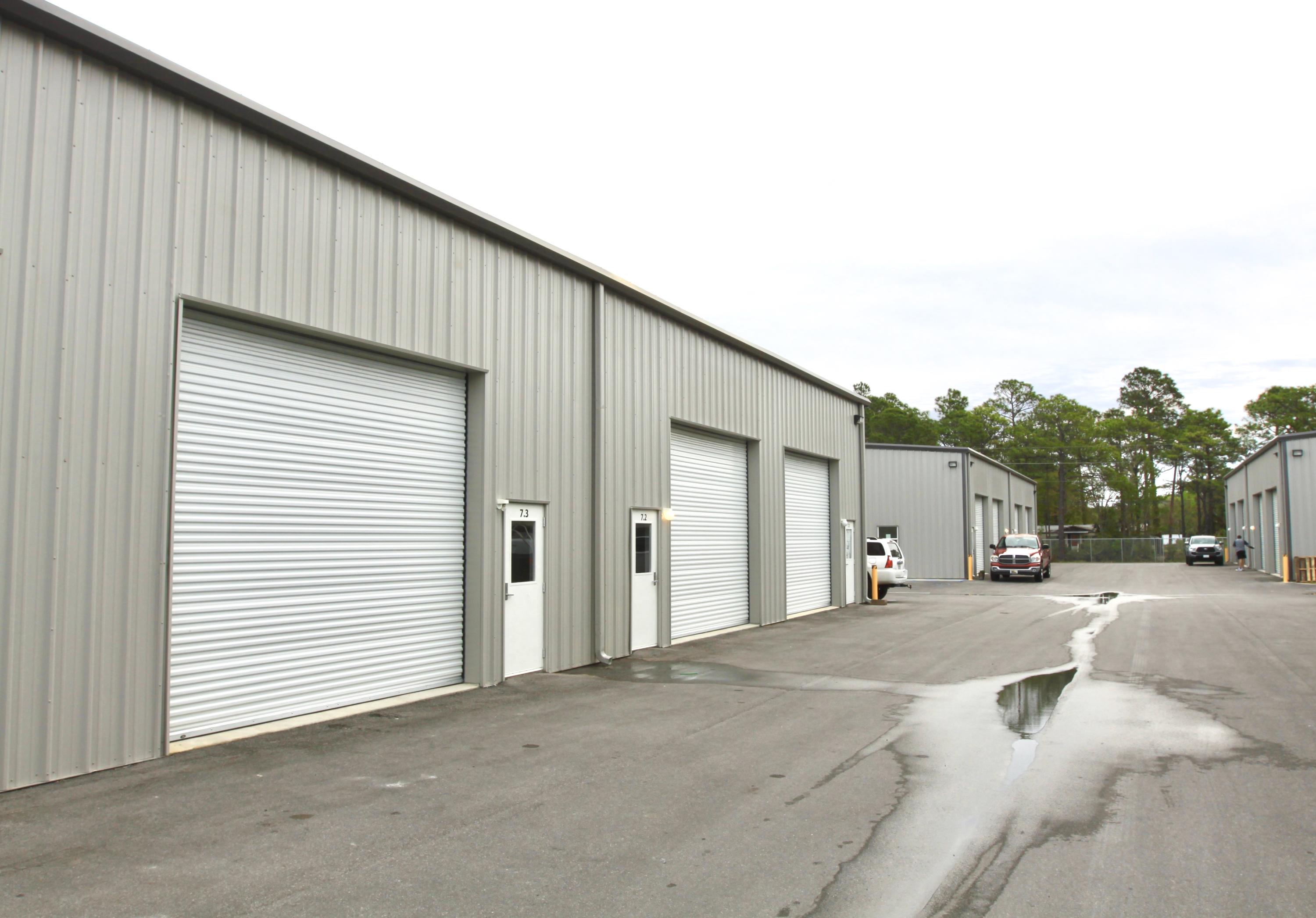 1500sf of warehouse space available in the Warehouses of Santa Rosa Beach complex. This unit has 14ft overhead doors, 18ft eave height and is conveniently located to the Beaches of South Walton and 30A.