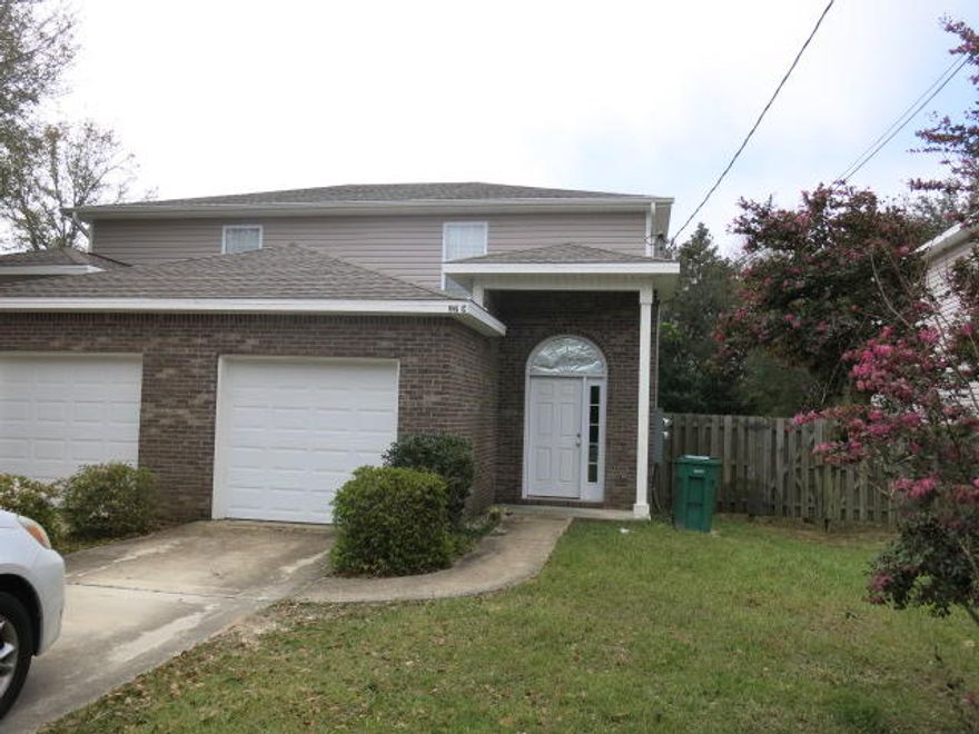 Gorgeous town home in quiet area of Shalimar. Large rooms with 2 full bath baths upstairs for each bedroom. Driveway has room for two cars and one in garage. The backyard in fenced in with large open patio. First term of the lease will be for a period of 6 months. No Smoking. No Pets. ~All ERA American Real Estate residents are enrolled in the Resident Benefits Package (RBP) for $35/month which includes HVAC air filter delivery (for applicable properties), credit building to help boost your credit score with timely rent payments, $1M Identity Protection, utility concierge service making utility connection a breeze during your move-in, our best-in-class resident rewards program, and much more! More details upon application.~
