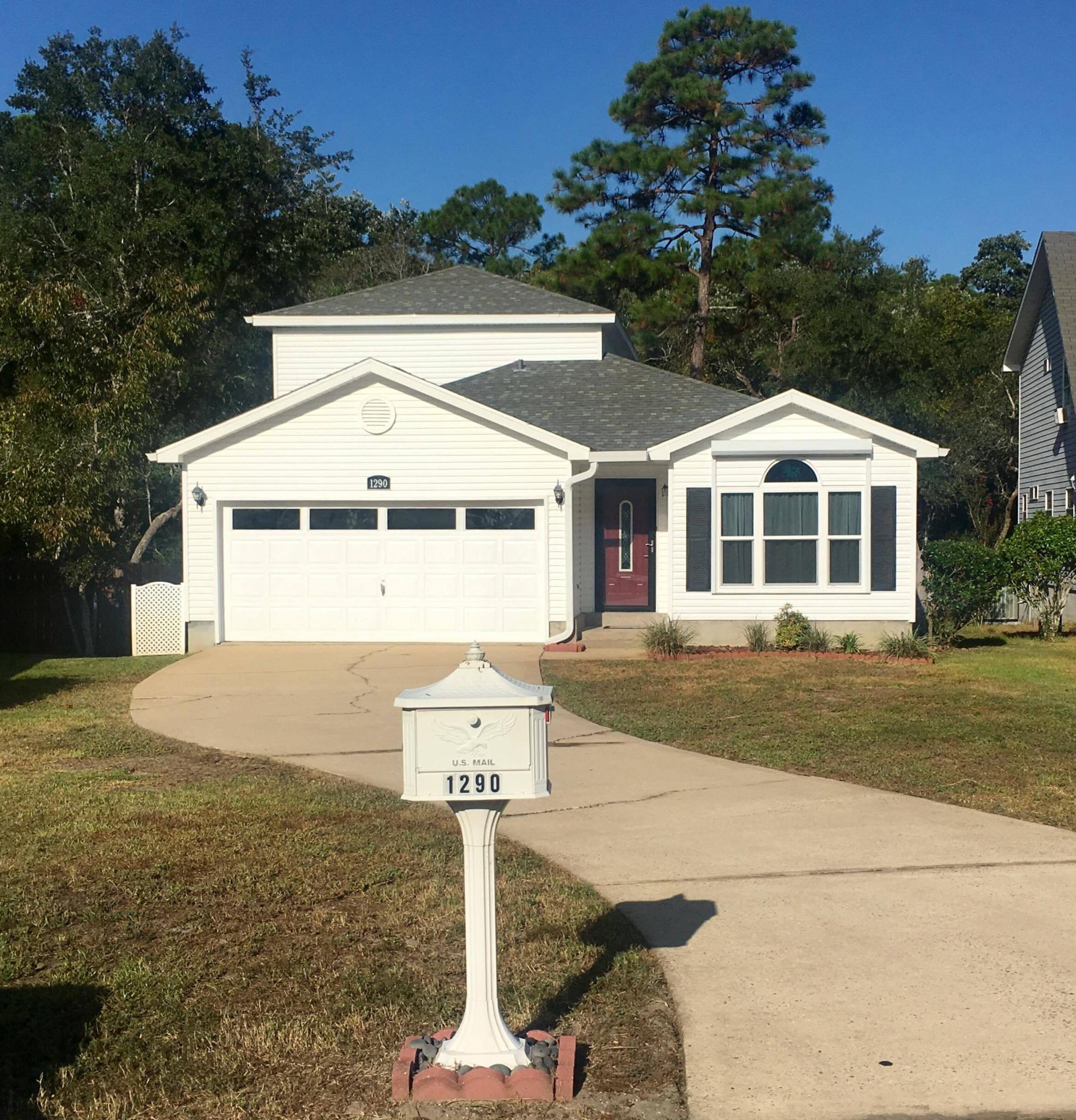 Amazing renovation straight off HGTV! Renovations done consistently over the last 3 years and owner spared no expense. Everything has been done with great taste and the newest designs! This 3 bedroom 2.5 bath showplace is conveniently located in the Bluewater area,10 miles from Eglin AFB and only 7 miles the sugar white beaches of Destin.Renovations total over $100k and the pride of ownership is impeccable. Extremely well maintained home! Brand new Samsung black stainless appliances, Carrera marble, grey wood tiles, barn doors, contemporary lighting, renovated all bathrooms, freshly painted, state of the art hurricane shutters, all new windows, smart thermostat and LED lighting, all new modern light fixtures, new carpet, and so much more details! A 60'' Tv stay! This home is a must see!