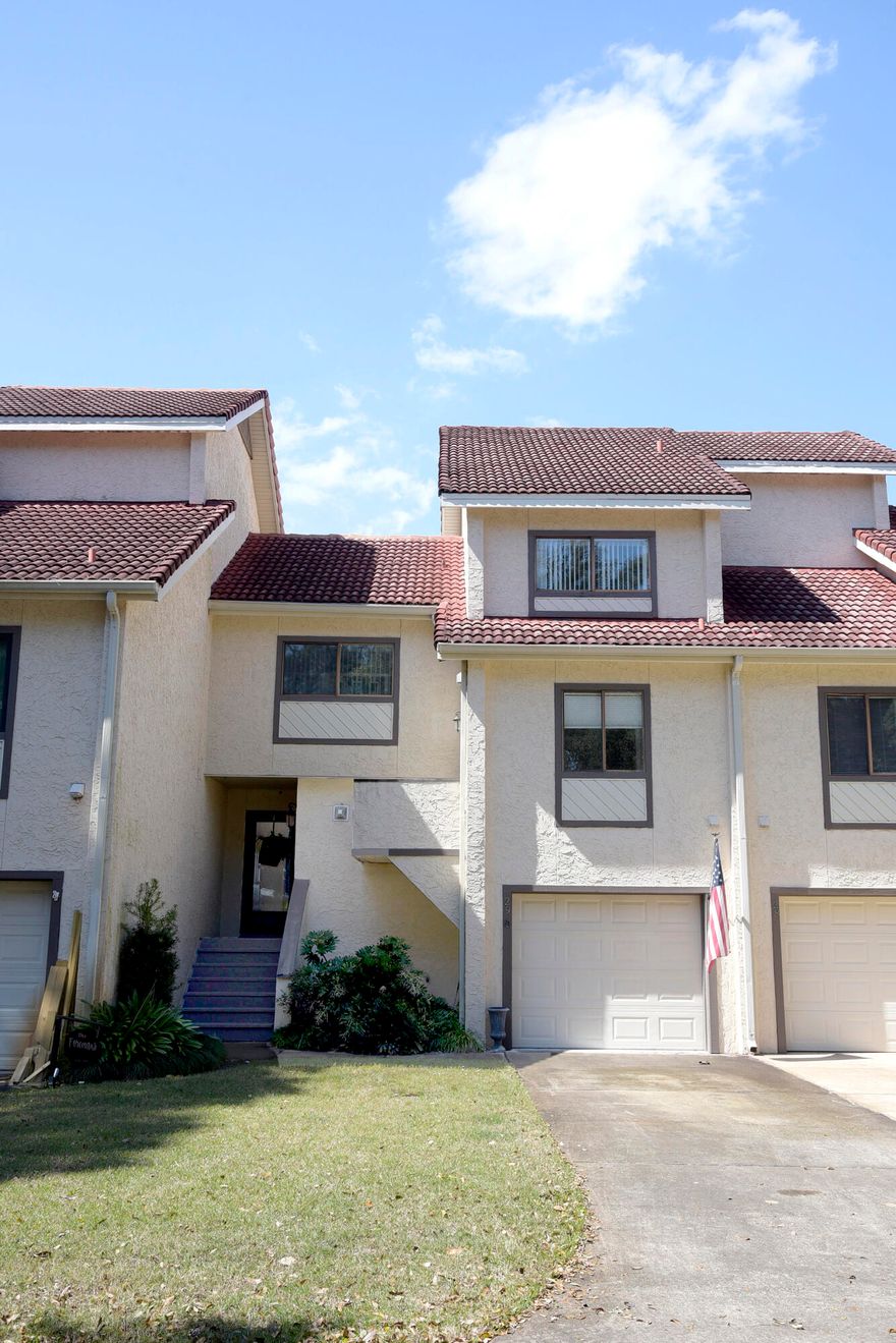 Beautiful fully furnished, tri-level 3 bedroom, 2 and a half bath updated townhome. Sit on the deck and enjoy the best view around! By Bluewater Bay Marina and Schooners Restaurant. 18 inch tile flooring makes clean up a breeze. Spacious living room, dining room and sitting area looking over the bay. Fully equipped kitchen and there is also a washer & dryer for your convenience. Master bedroom offers stunning waterfront view! Garage with auto garage door opener. Association takes care of yard maintenance. Sorry owner will not allow pets and NO smoking allowed. Any person 18 years old or older must apply separately. Tenants required to carry renter's liability insurance.