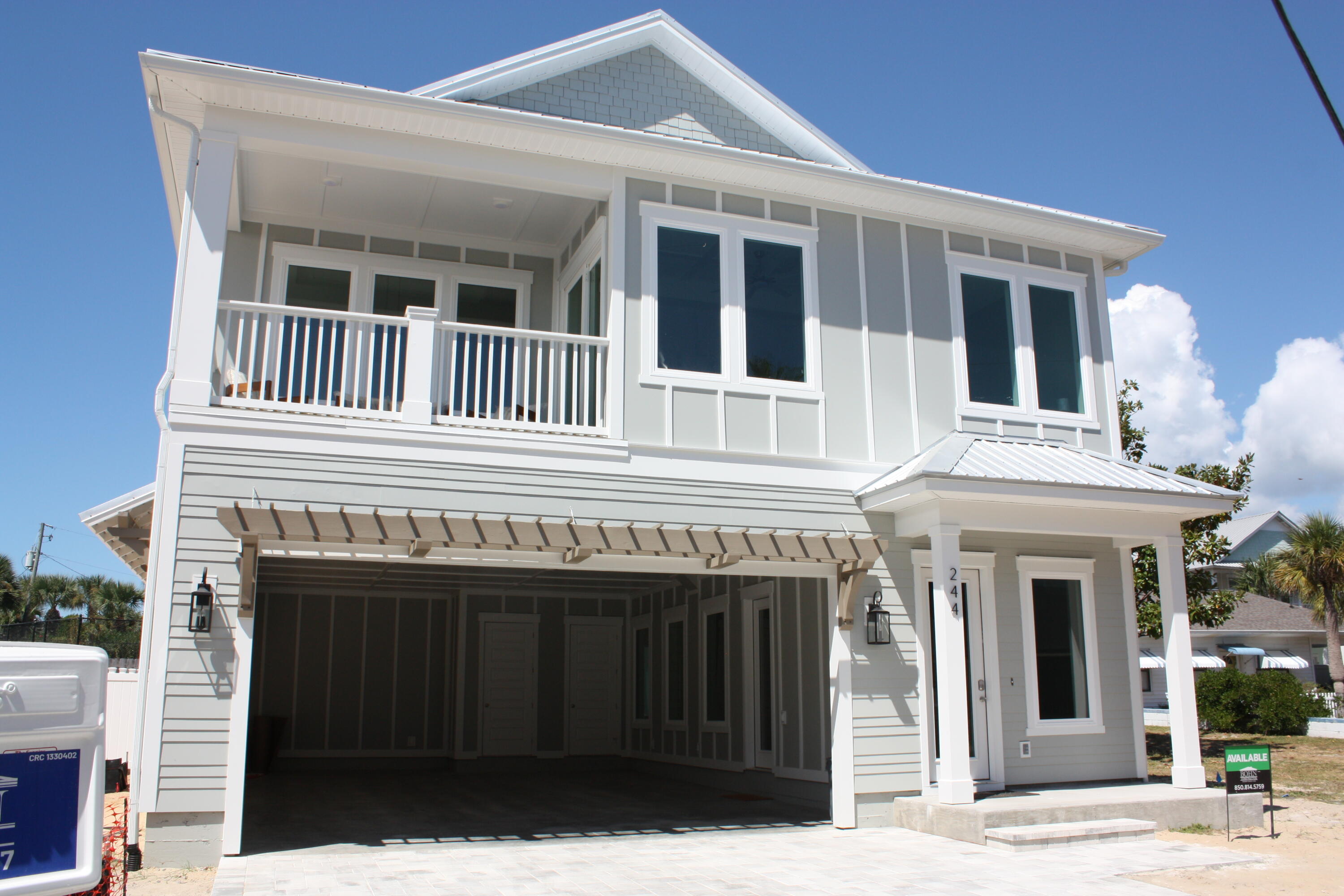 New Construction Luxury Home is Fully Completed and Furnished! Located on the West End of Laguna Beach. HIGH INCOME POTENTIAL! This five bedroom, 4.5 bath, two story home with four car garage, is just steps to the Gulf of America. The Chefs kitchen has upgraded Frigidaire stainless appliances that includes a French door refrigerator, gas cooktop, dishwasher, a wall oven/micro combination and washer and dryer. The kitchen is adorned with 42' white shaker cabinets, gas cook top, Wall Oven/Micro quartz counter tops Enjoy swimming in the large, private 12'x24' salt, gas heated, pool. This stunning home also boasts a gas tankless water heater, hurricane impact rated windows, metal roof, Hardie Siding, 8' interior and exterior doors, as well as 10' ceilings on first and second levels.