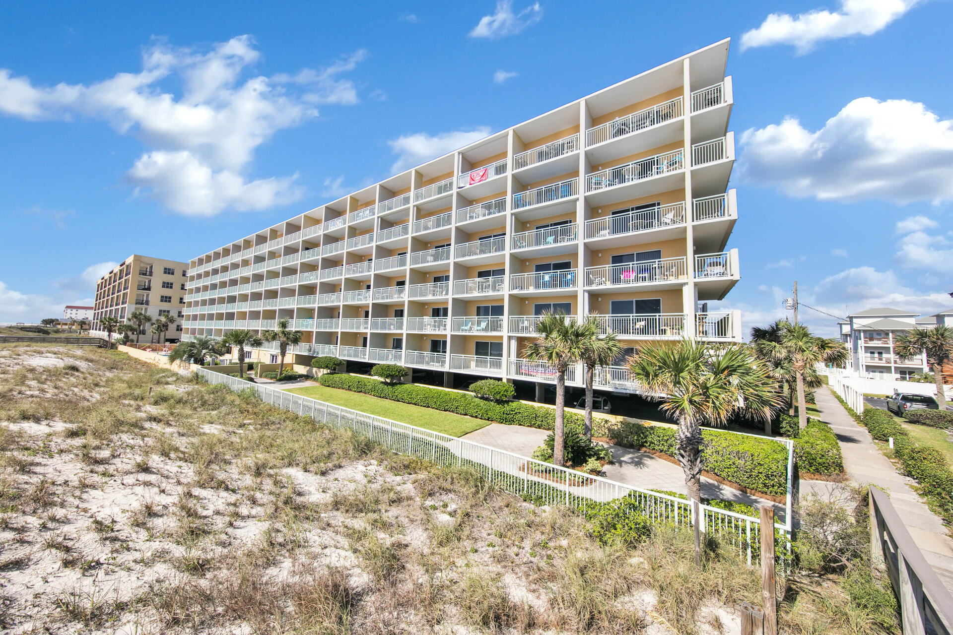 Welcome Home! This stunning gulf front unit sleeps 6 and is one your friends, family and vacationing guests will enjoy for a lifetime. Boasting an incredible rental history and a great return on investment! Take in never ending gulf views from your oversized and private gulf front balcony. Pelican Isle was recently repainted for a fresh look! The kitchen hosts stainless steel appliances, endless countertops and storybook white cabinetry. The hallway hosts the coveted ''hallway bunks''.Amenities include a heated pool, hot tub, lobby w/ elevators, private entry fitness center, and private wooden beach access walkover. Plenty of parking in the parking lot or under the building. Close to all of the shipping, fishing, restaurants in Fort Walton Beach and Destin. Don't let another summer pass b