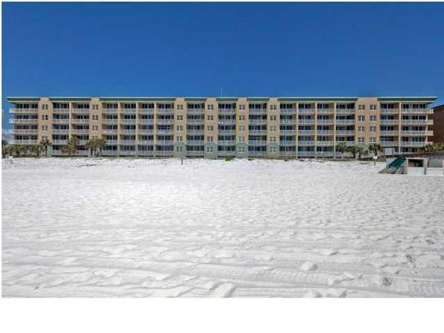 Enjoying the fabulous beach lifestyle is easy when you own at Waters Edge. The famous beaches of the Gulf of Mexico are only steps away from this lovely first floor condo. No waiting for elevators or dealing with stairs. Great for families, easy to get in and out with all your beach toys. Wonderful amenities include covered parking,5000 s/f beachside pool, fitness room, and close proximity to many great attractions. Granite counters and tile floors make this condo pop. Plenty of room for the entire family. Full size washer and dryer. See documents for rental projection of $28,500- $35,000. Buyer to verify all information.