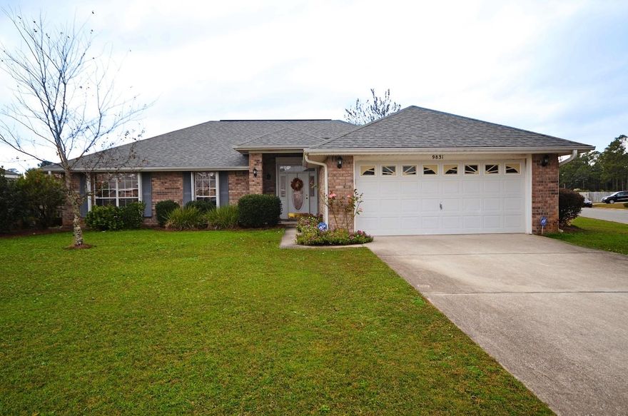Beautiful like new, contemporary all brick 1783 sq. ft. 4 bdrm, 2 bath home in Creetwoods Place . 100% turnkey gorgeous home with excellent color pallet and interior decor features in earthtones, from window treatments to blinds, countertops, paint and carpet. This open split floor plan is a builder favorite with great use of space and elevation features. The interior features: foyer graced with frosted glass door and sidelites, open to kitchen, formal dining and large great room. Highlighted with upgraded ceiling fans, custom 2'' toffee colored mini blinds, cornish board matching blinds, breakfast bar with coordinated bar stools, custom formal dining chandelier, plant ledges, single 15 lite French door to patio, matching countertops;