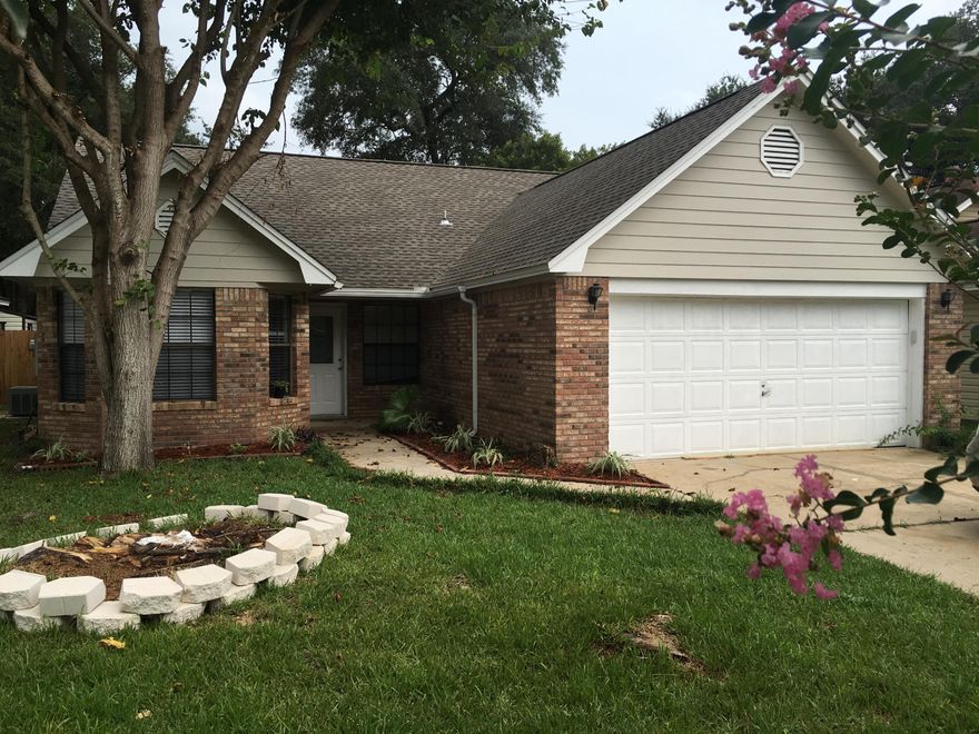 This home is located in the lovely Indigo Village subdivision and is close to military bases, shopping, and schools. Home is completely renovated inside and out. Home has complete 1,352 square feet of living space, split floor plan, cathedral ceilings, three bedrooms, two full bathrooms, and a two car garage.