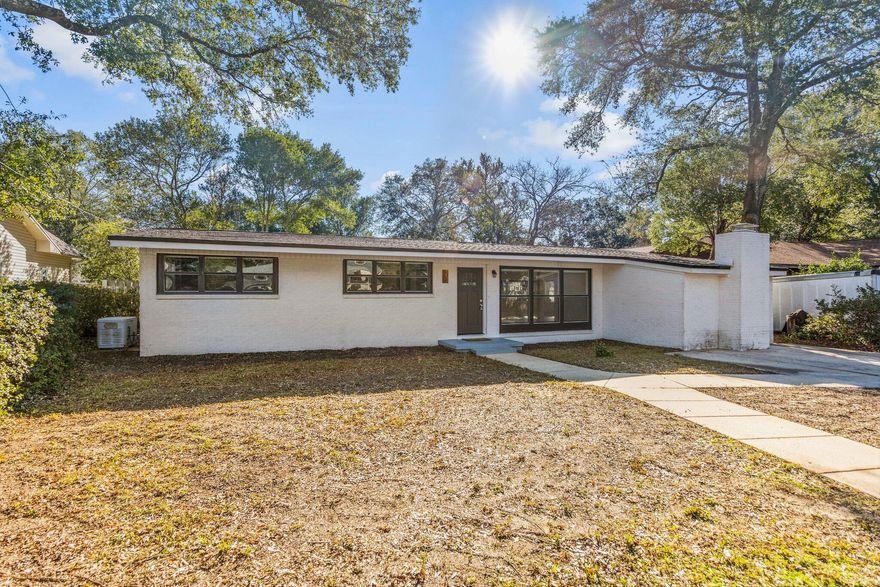 Welcome to this stunning 4-bedroom, 2-bathroom home located in the desirable Valparaiso, FL. This house offers a modern and spacious open floor plan, perfect for entertaining and creating lasting memories. The LVP flooring throughout adds a touch of elegance and durability, while the stainless steel appliances in the kitchen provide a sleek and contemporary feel. The granite countertops not only enhance the aesthetic appeal but also offer a practical and easy-to-maintain surface. Additionally, this property includes an outdoor storage shed, providing ample space for all your storage needs. Nestled in a sought-after location, this home offers convenience and accessibility to nearby amenities, military bases, schools & parks. Don't miss out on the opportunity to make this house your home.