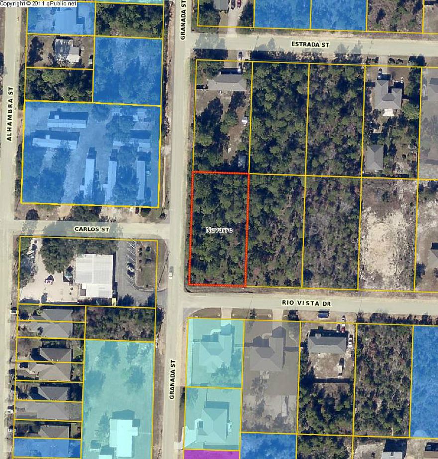 Lcation, Location, Location....build your new home on this beautiful 1/2 acre corner lot. Only 2 blocks from the Navarre Bridge taking you to the fabulous White Sugar Sand beaches. Centrally located between Fort Walton Beach and Pensacola Beach. Don't miss this great opportunity.