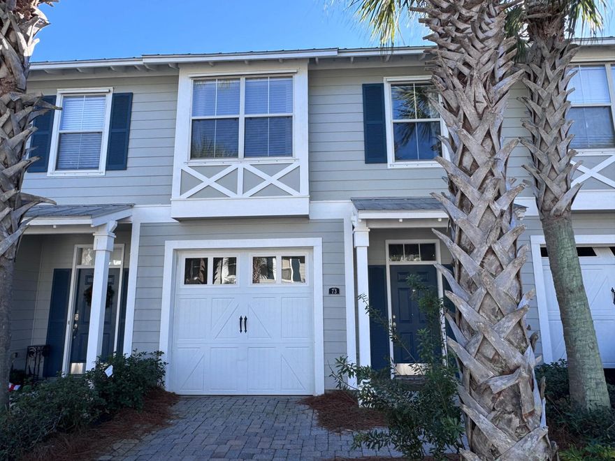 This move-in-ready townhome is brimming with eclectic decor and modern touches. Nestled in a quaint neighborhood, it's a fantastic option for proximity to the sugar sand beaches of south Walton. The property features a spacious primary bedroom with a large walk-in closet and en suite. There are two spacious guest bedrooms and an additional full and half guest bath, as well as ample living areas, a covered patio for outdoor enjoyment, and the convenience of a garage. It can be rented furnished or unfurnished.

Pets may be considered on a case-by-case basis with prior owner approval and a non-refundable pet fee. Please note, this is a smoke-free property, including no vaping.