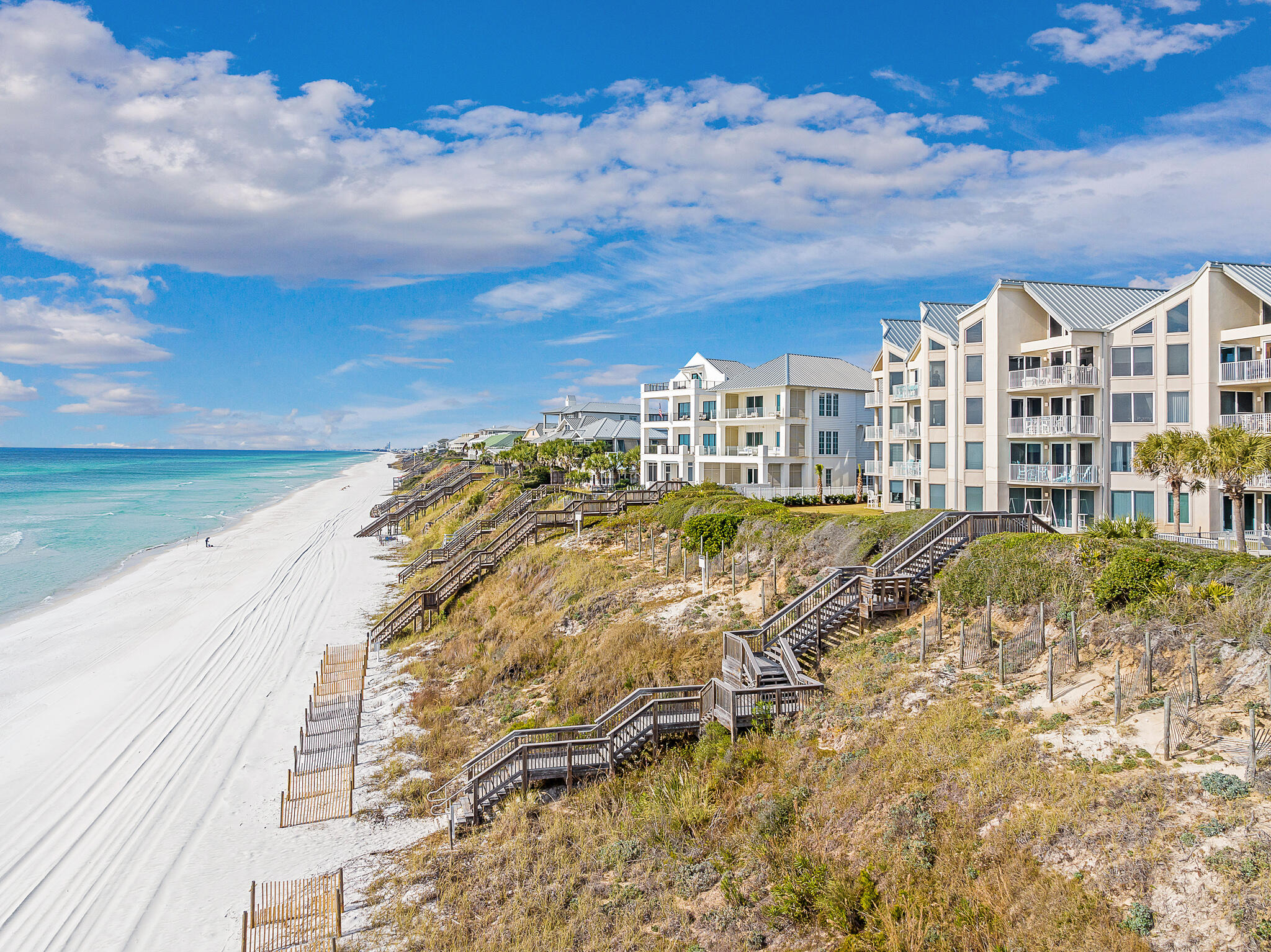 Indulge in luxury at this Gulf front Penthouse in Tranquility on the Beach. Located on the East end of Highway 30A, this exclusive residence offers stunning 4th-floor views of the Emerald Coast. The open floor plan and high ceilings add to the breathtaking views found inside this condo. This unit features 3 bedrooms and 3 bathrooms. The master suite on the second floor boasts breathtaking Gulf views, a private balcony and a luxurious ensuite bath. With an assigned parking space, a community pool, private beach access, and a gated entry, this property combines convenience with elegance. Immerse yourself in the beachside lifestyle, just a quick bike ride or stroll away from Alys Beach and Rosemary Beach. Whether you're seeking a perfect beach home or a savvy investment