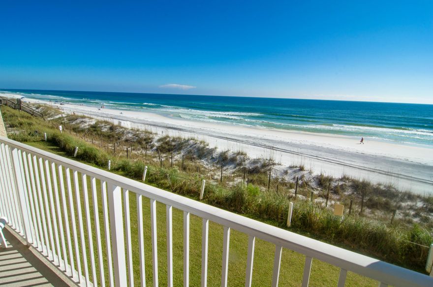 A rare opportunity to own a great beach front condo with the most beach frontage per unit of any complex nearby. This means smaller beach crowds even during peak season. Located on fabulous Scenic Gulf Drive with its famous biking/walking path. Walk or bike to many fun bars and restaurants. Play tennis, swim in the pool, or relax and enjoy the view from your private balcony. There are only a few beach front condo complexes in this area, most complexes are on the other side of the road. New HVAC system recently installed. Condos here at Beach House don't stay on the market long so don't hesitate. Rental Gross 2014 $26,015, 2015 YTD $28,620 Buyer to verify all information.
