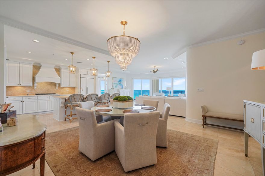 This gorgeous 3BR/3BA direct gulf front Villa boast 2,320 sq.ft of living space and is being offered furnished w/ exception of personal items & photos. It is perfectly located on the 5th floor of Grand Dunes South Tower with absolutely incredible views of the emerald green waters of the Gulf and sugar white sands of South Walton! From the moment you step off of the semi-private elevator into the private foyer of this unit, you will immediatley notice the beauty and grandeur that this beautiful villa has to offer! Features of this unit include: Custom painted elevator doors in the private foyer, faux painted ceilings and walls, high-end lighting fixtures & chandeliers, ''premium'' top of the line appliance package which includes a natural gas ''Viking'' cooktop & ''Viking'' oven.