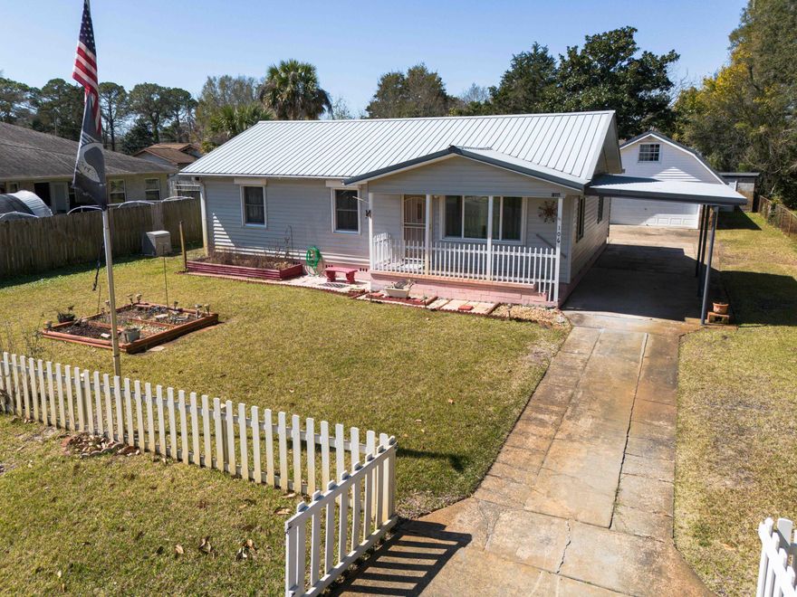 Charming Mid-Century Modern Gem - Perfect for Homeowners & Investors! Step into this cozy cottage-style retreat, offering the perfect blend of charm and convenience. Ideally located just minutes from Eglin and Hurlburt, a boat ramp,  the beach, a city park and pickleball courts. Bring your jet skis and kayaks—there's plenty of garage space to store them, plus a 6' high loft above for extra storage! Enjoy peace of mind with installed handicapped grab bars, hurricane shutters, and a reliable Kohler generator for storm protection. The spacious 16' x 13' covered deck is perfect for entertaining. Whether you're looking for a charming retirement getaway or a lucrative short-term or long-term rental investment, this home is a fantastic opportunity. Schedule your showing today!